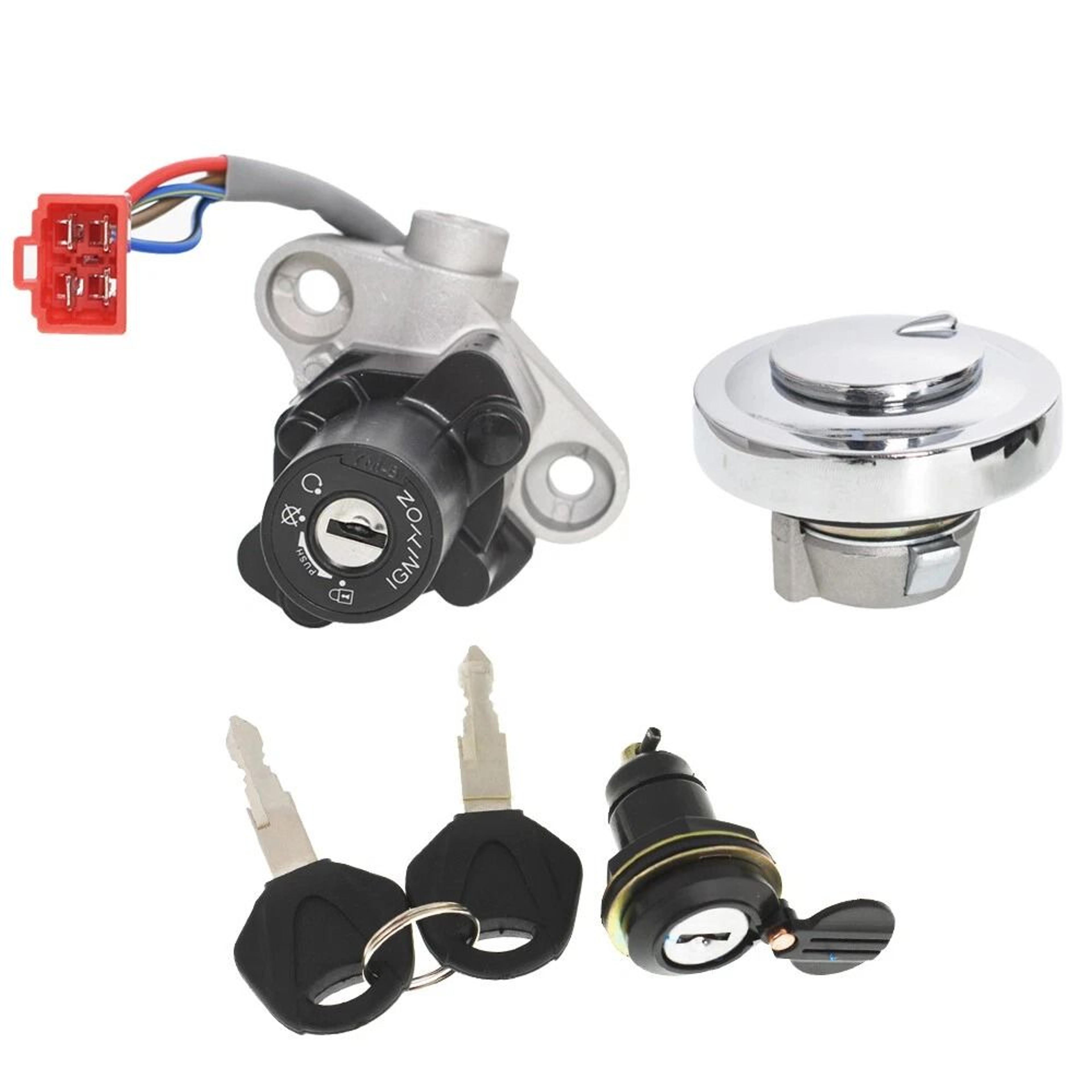 yamaha v star , ignition switch, fuel cap, seat lock key set