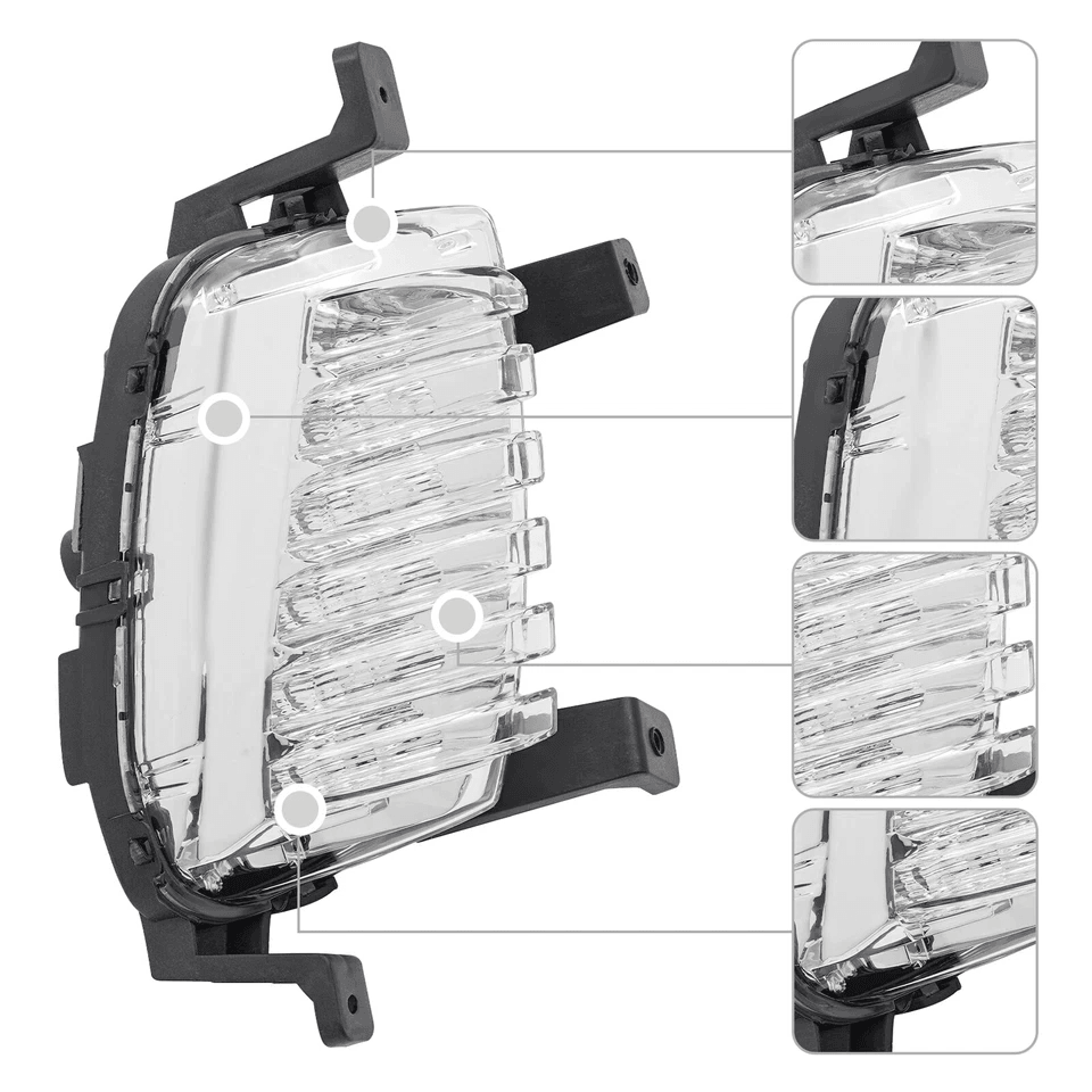 Hyundai Sonata Limited Passenger LED Fog Light Driving Lamp 6