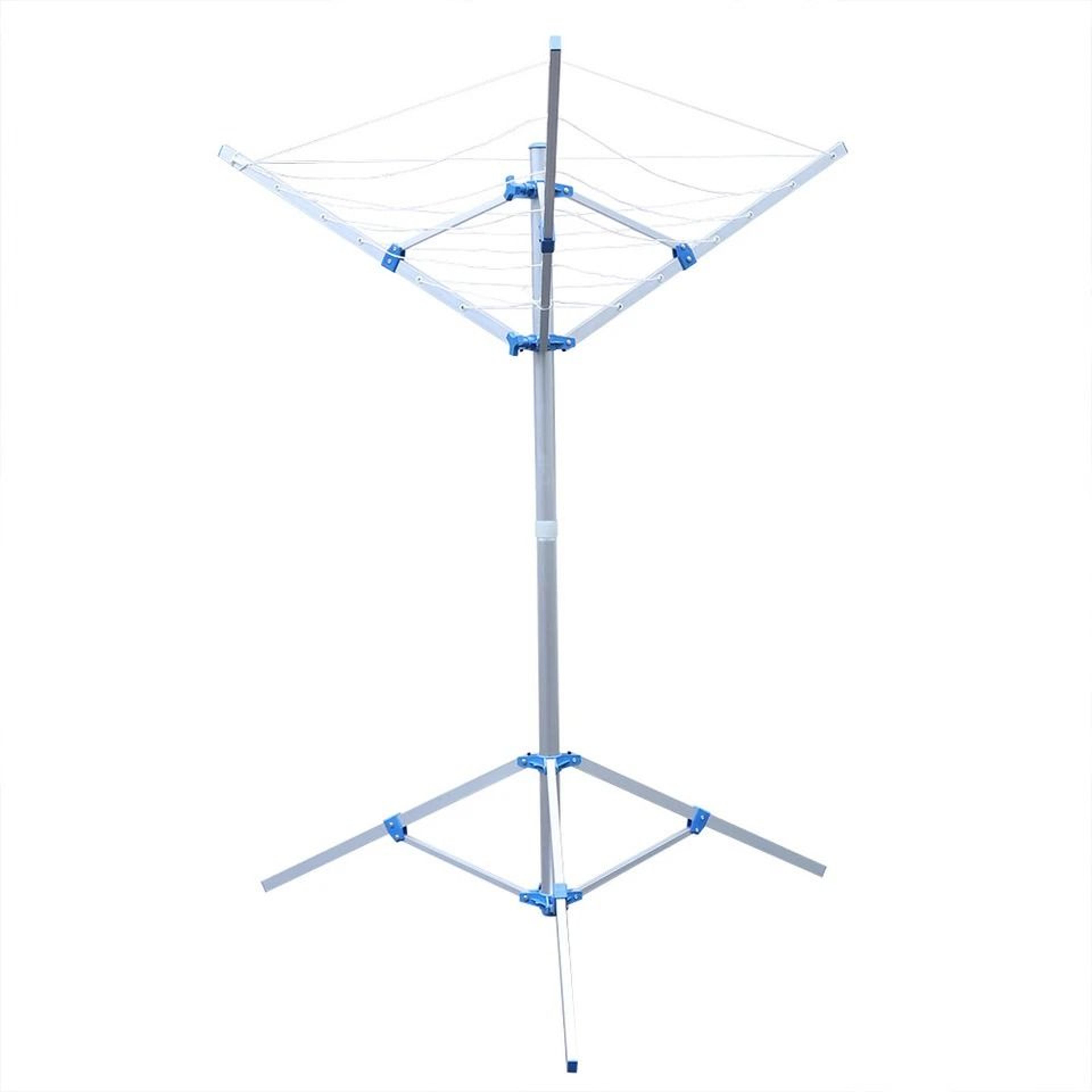 Premium Outdoor Rotary Clothesline  Folding Laundry Dryer Rack Arm Umbrella Airer 2
