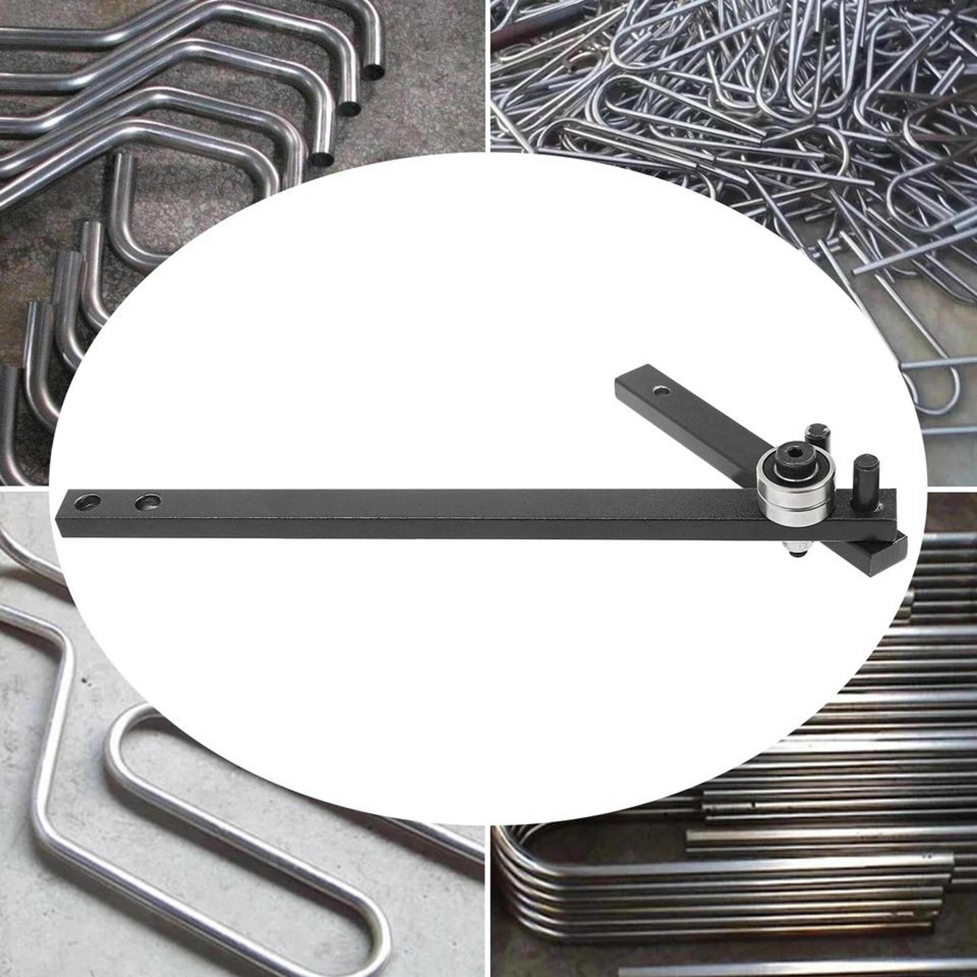 Manual Rod Bender  Flat Bar Bending Tool Heavy Duty Steel 4