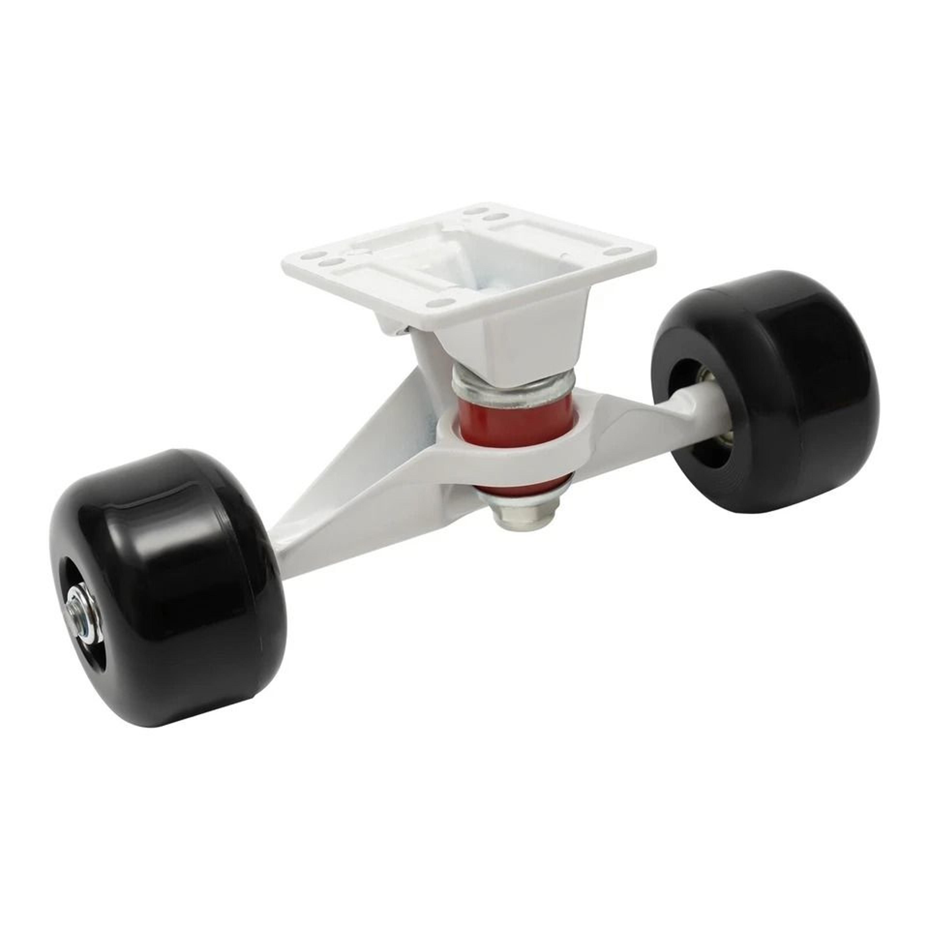 Aluminum Skateboard Trucks Combo Set Stand With Wheels White Black Pro Skate Truck  Wheel Upgrade K 1