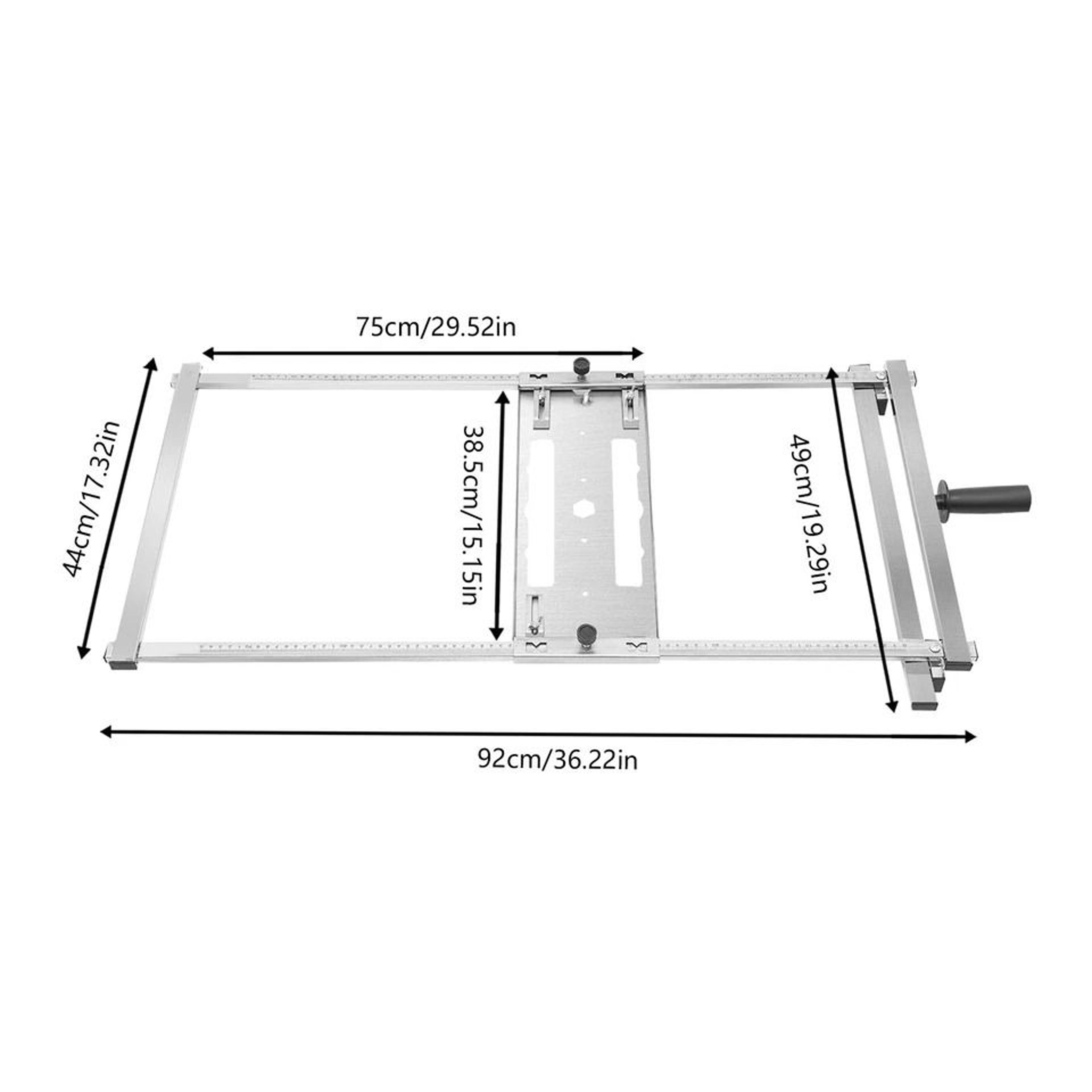 Precision Circular Saw Guide Rail System Accurate Rip Cut Guide For Straight Edge Cutting 3