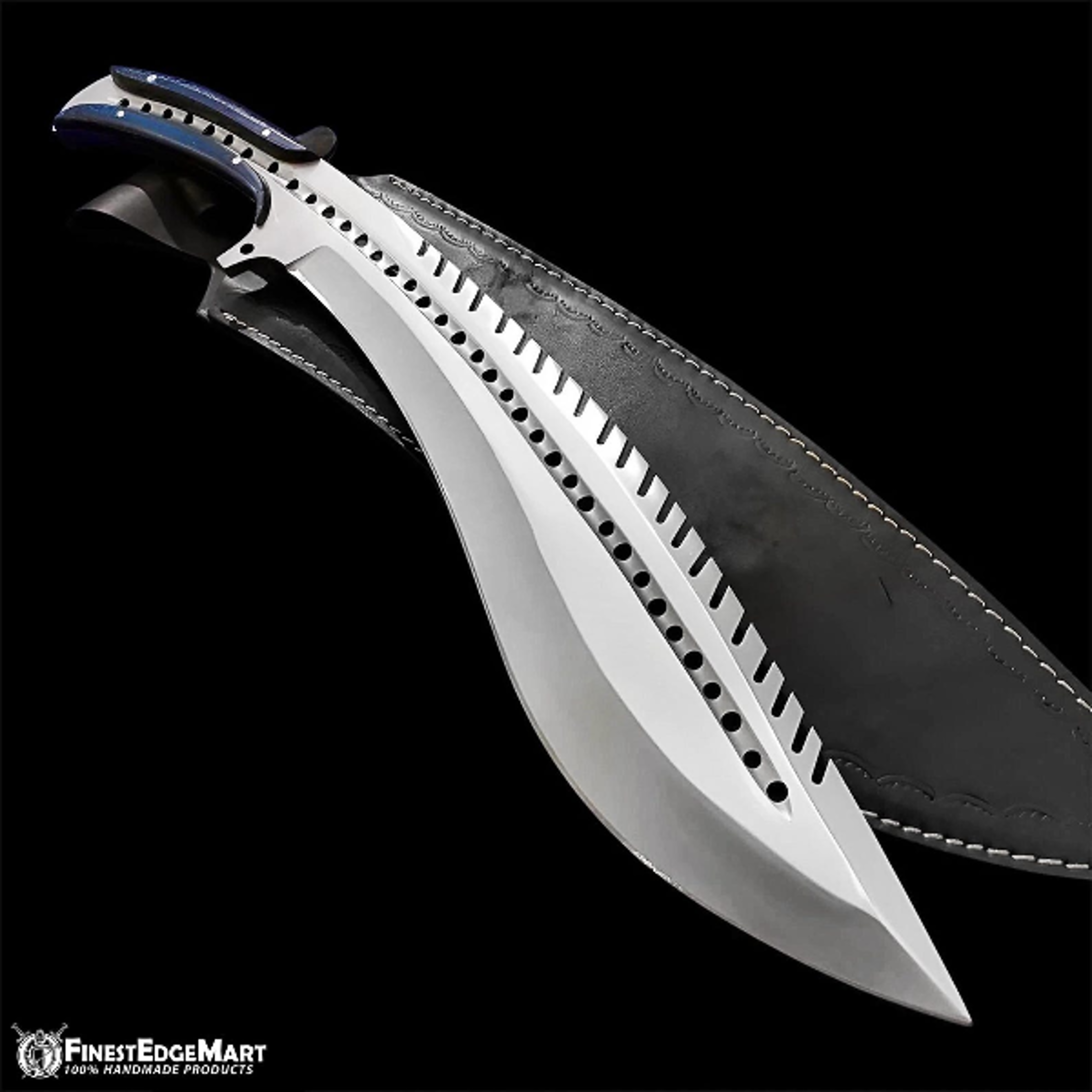 handcrafted d2 steel full tang hunting knife with micarta handle for camping and collecting