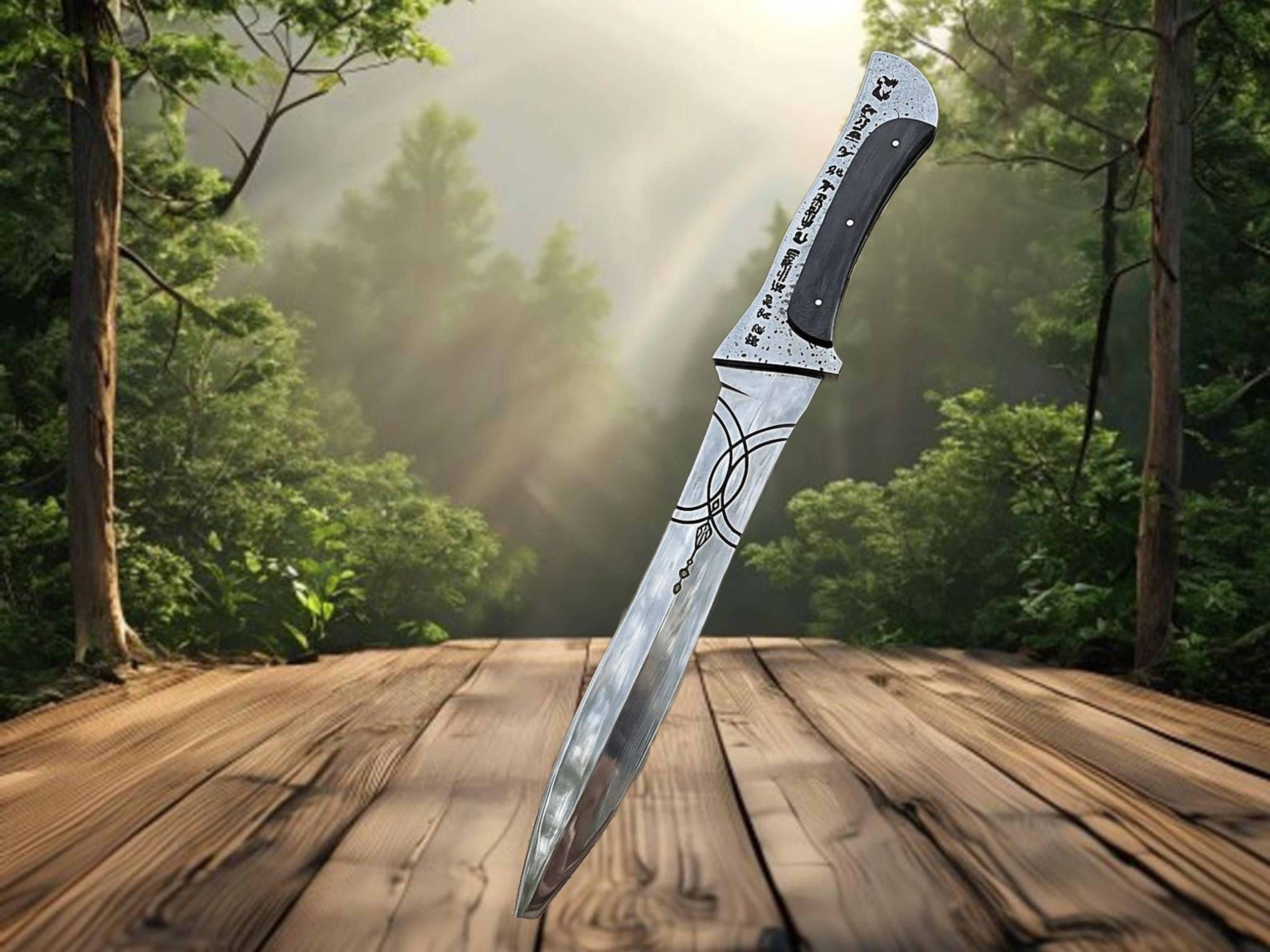 Handmade Paul Atreides Crysknife Replica  Dune Inspired Carbon Steel Knife Full Tang Movie Prop For