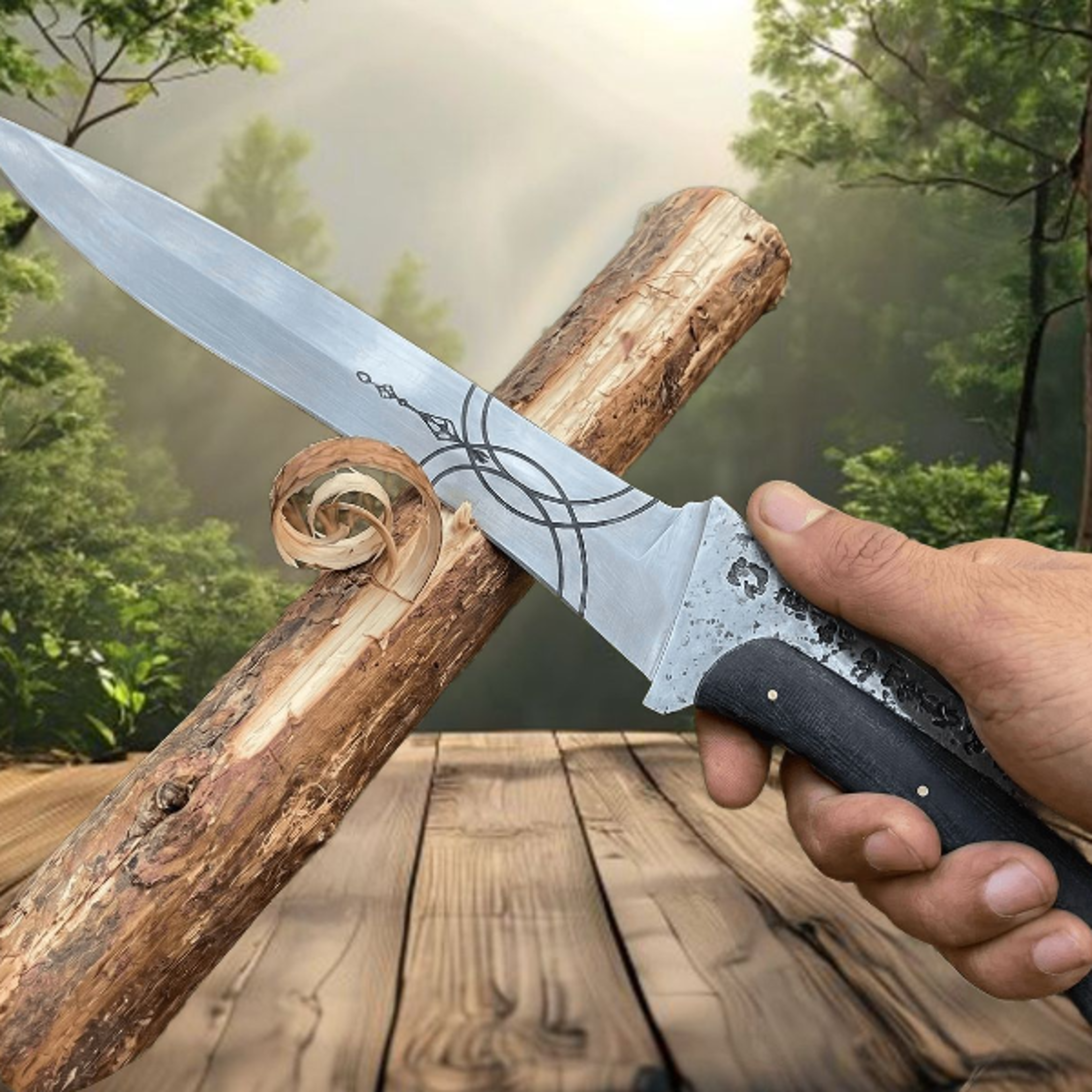 Handmade Paul Atreides Crysknife Replica  Dune Inspired Carbon Steel Knife Full Tang Movie Prop For
