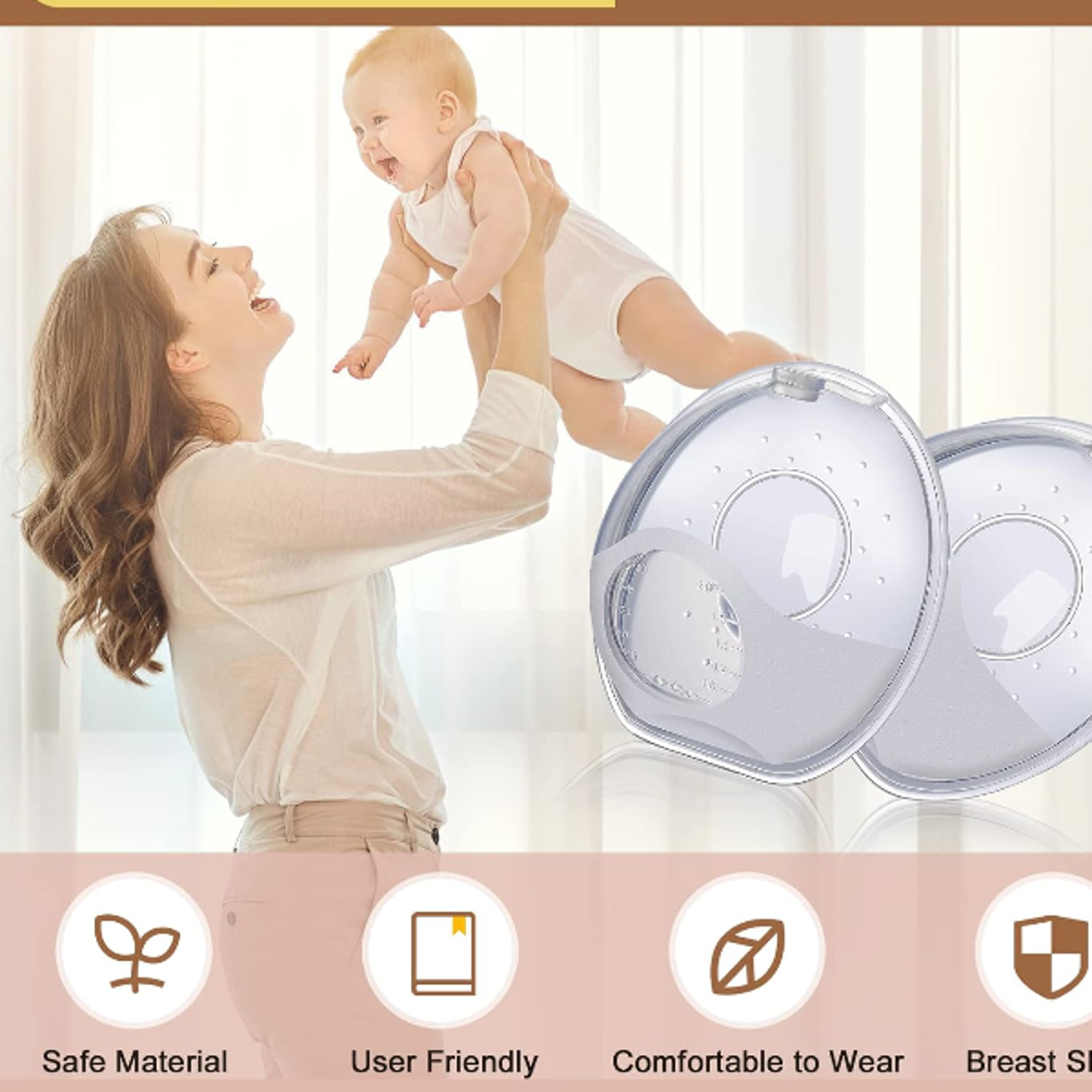 breastfeeding breast shell, silicone nursing pad, milk saver cup for nursing moms set
