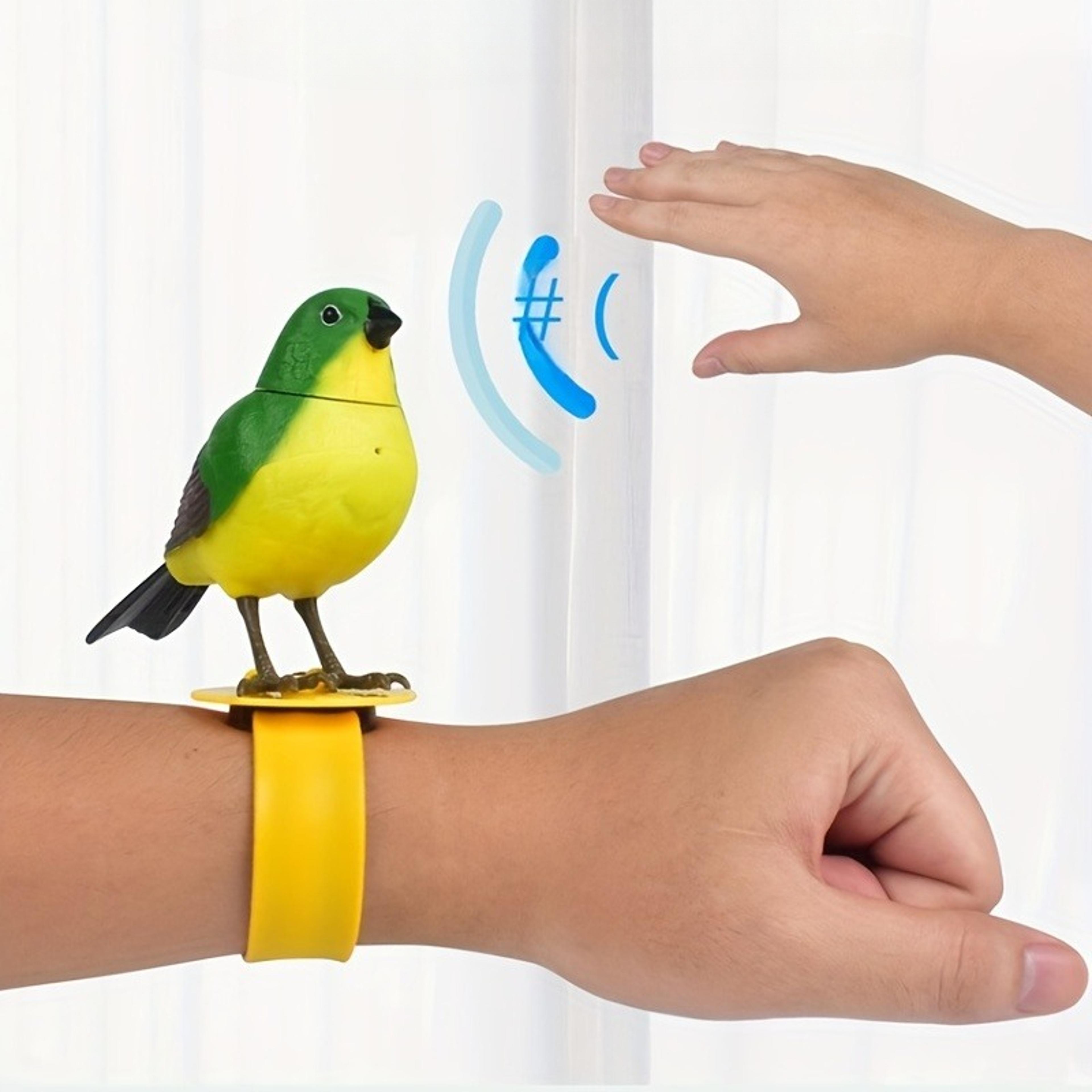 interactive electric singing bird toy, simulation electronic bird toys for kids with motion control