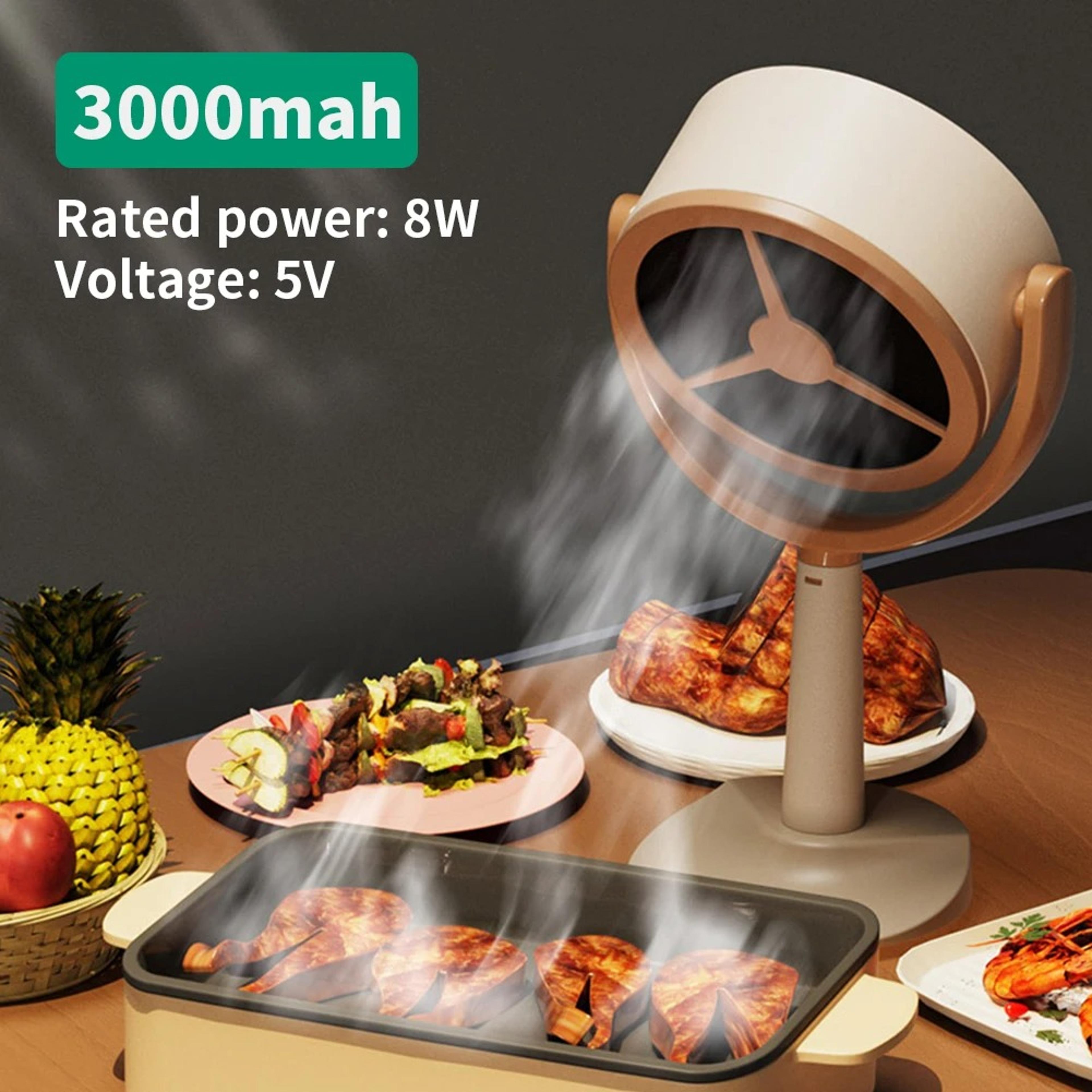 portable desktop bbq extractor with battery – adjustable angle range hood for indoor hot pot
