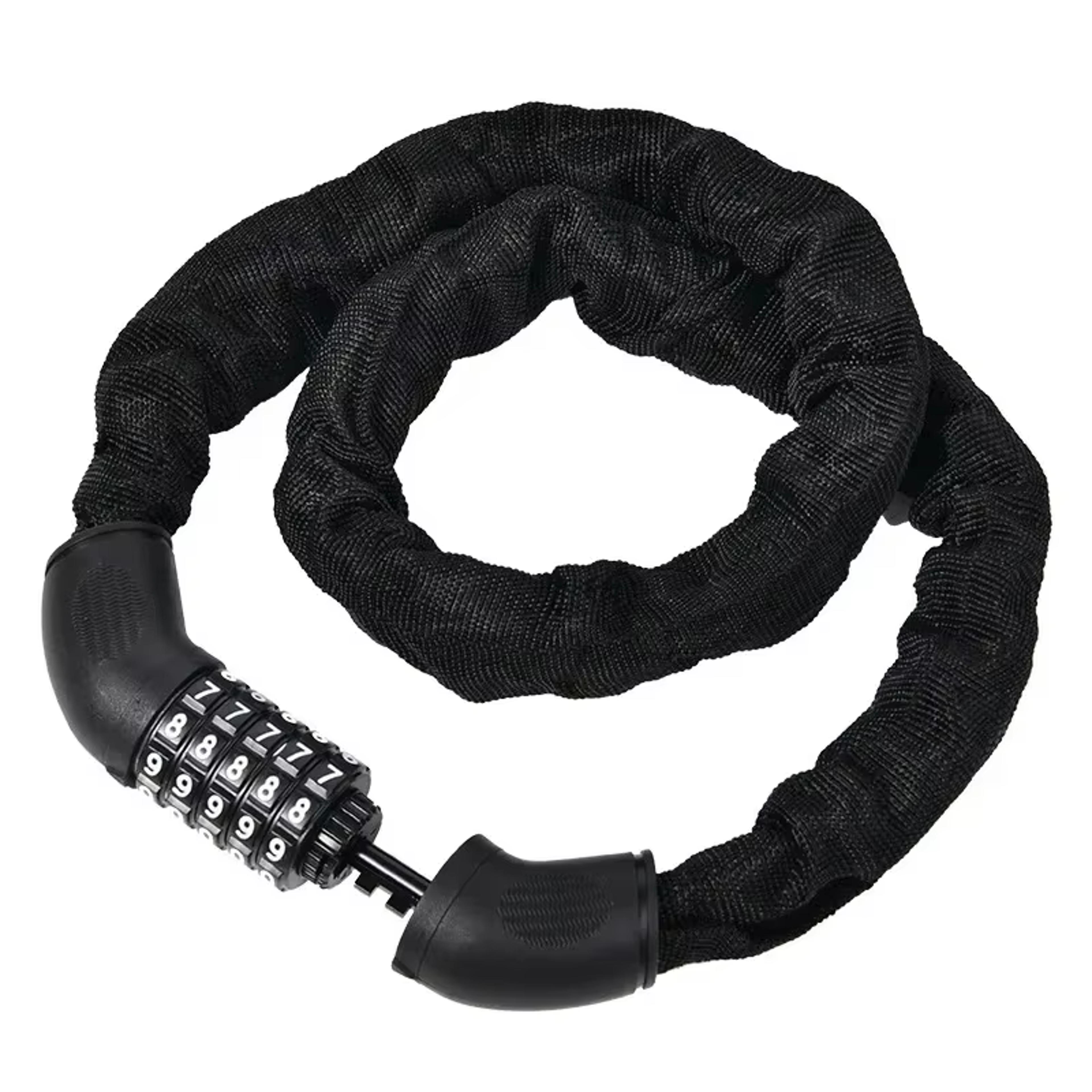 heavy duty motorcycle chain lock with 5 digit combination for electric bike and scooter security