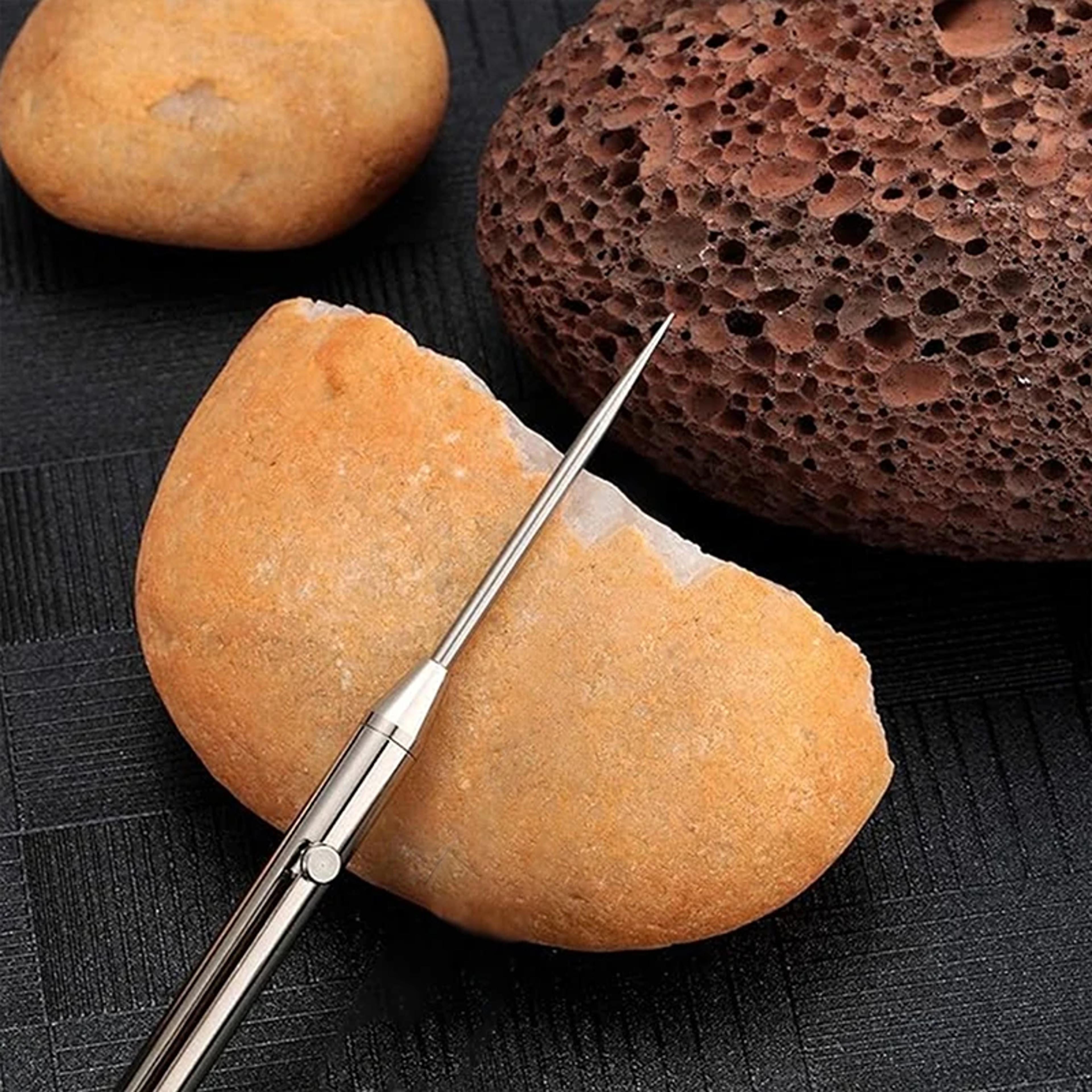 portable titanium toothpicks pocket toothpicks keychain silver with metal toothpick holder for outdoor picnic camping accessorie