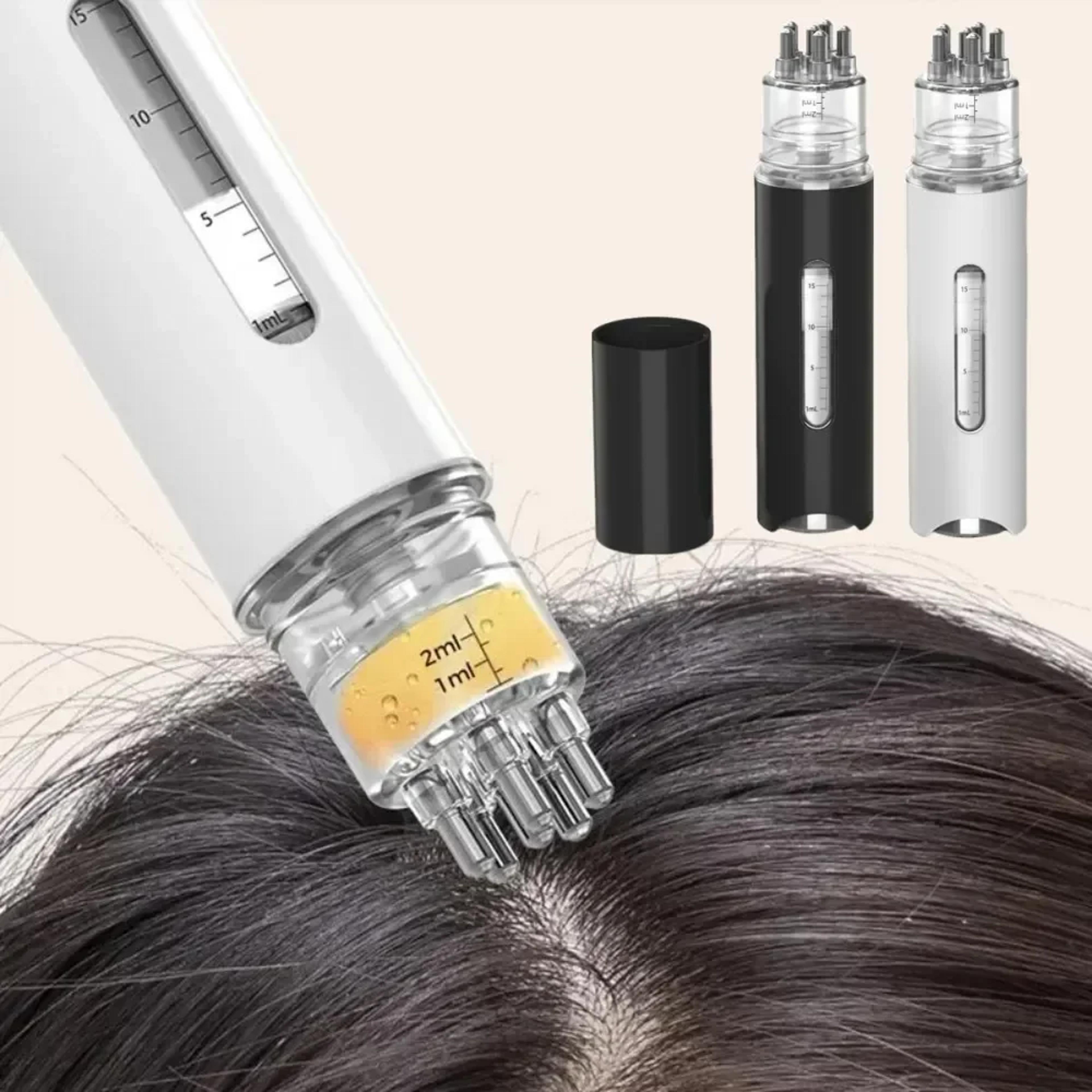 scalp massage comb - portable mini applicator for essential oils, anti-hair loss scalp care & liquid guiding