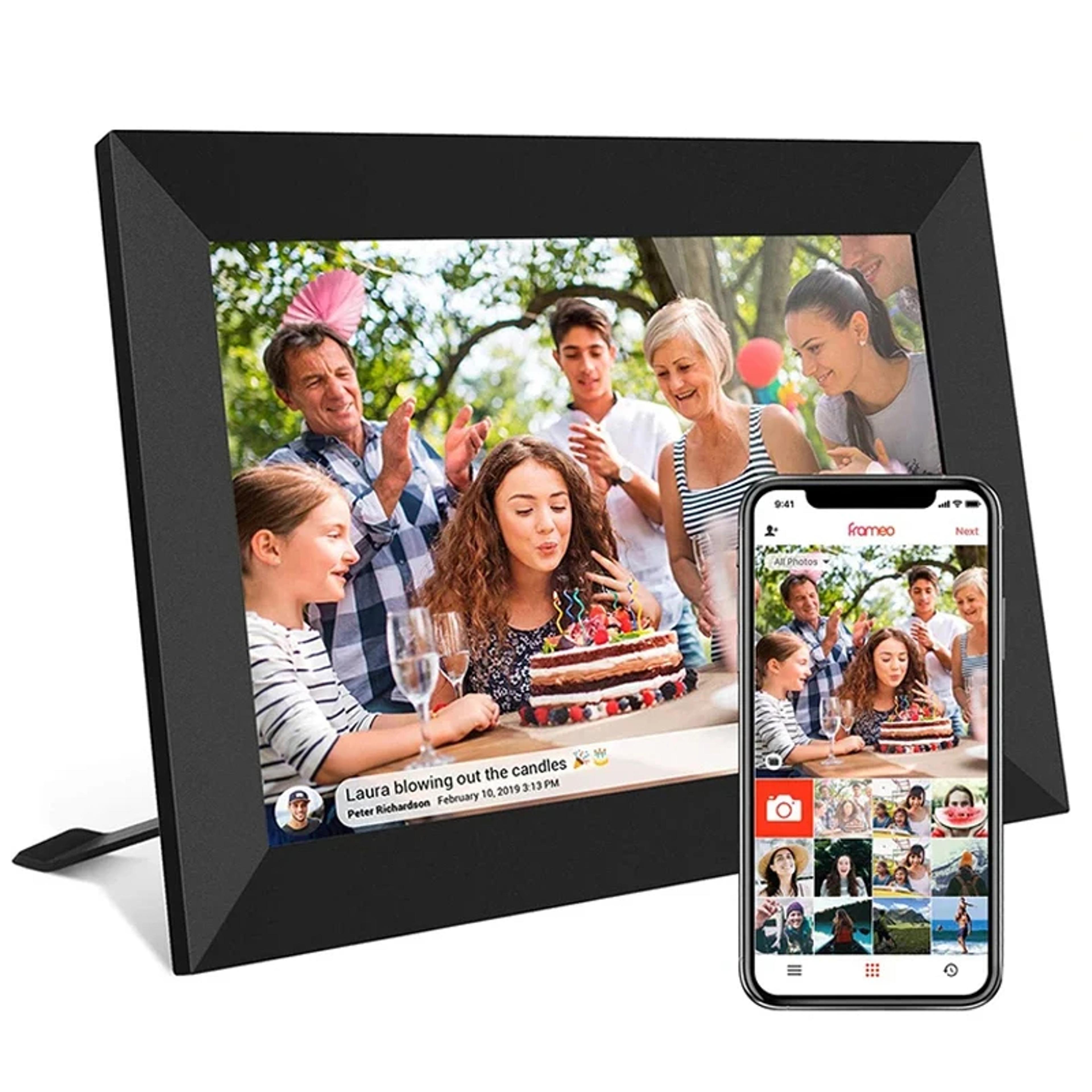 wifi digital photo frame, smart frameo touch screen, perfect gift image album