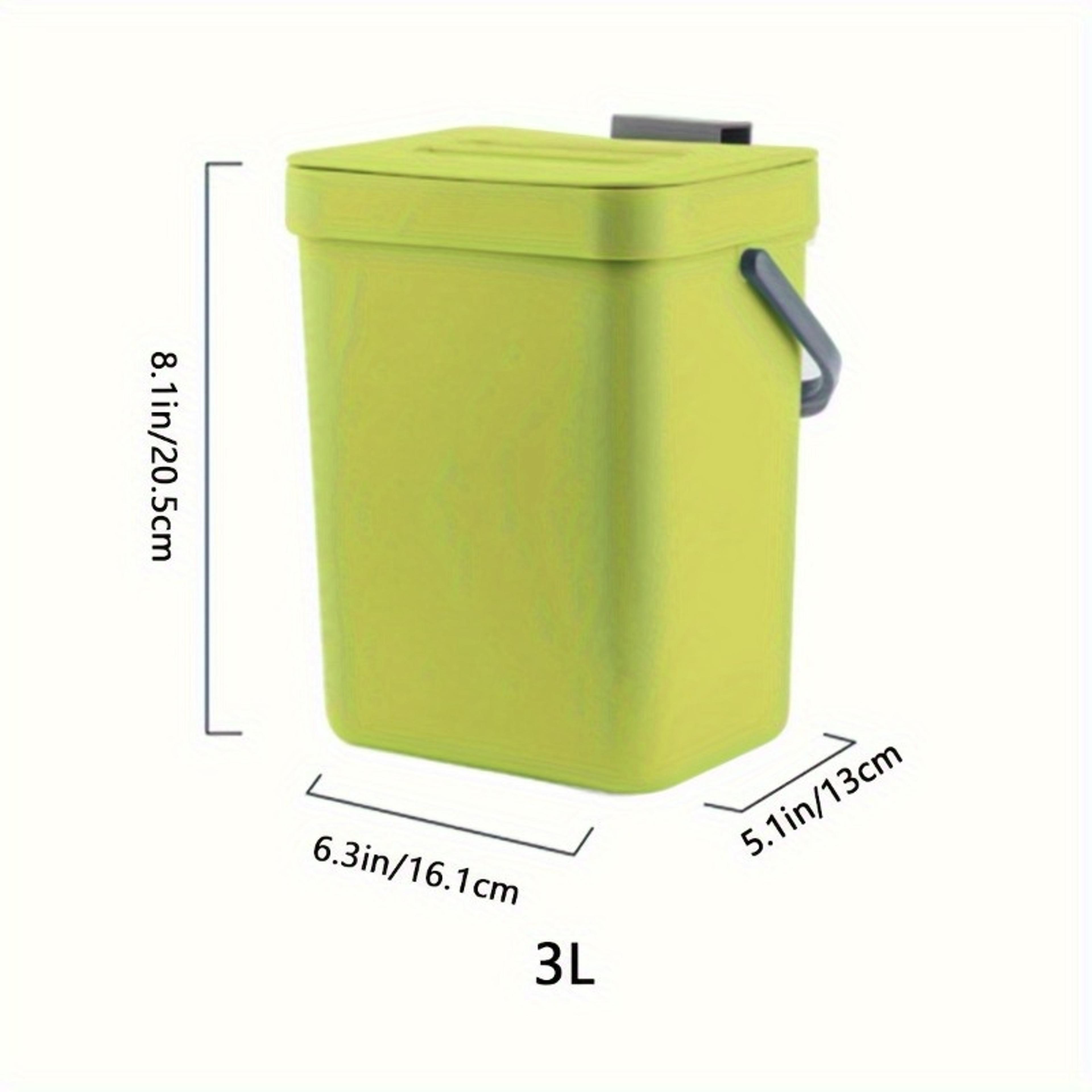 SpaceSaving QuietClose Trash Can Eco Friendly Sealed Bin For Kitchen  Office 1