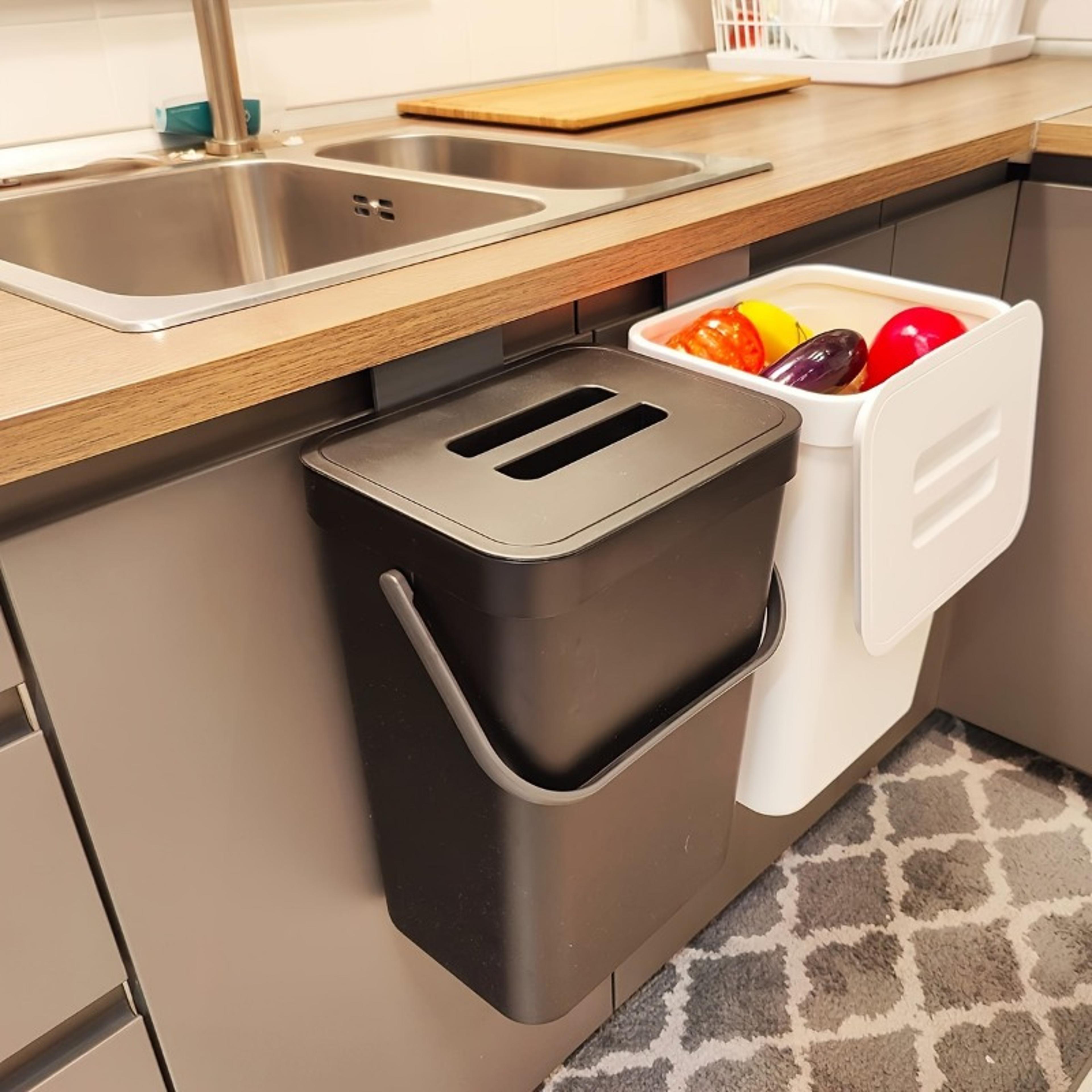 SpaceSaving QuietClose Trash Can Eco Friendly Sealed Bin For Kitchen  Office 3
