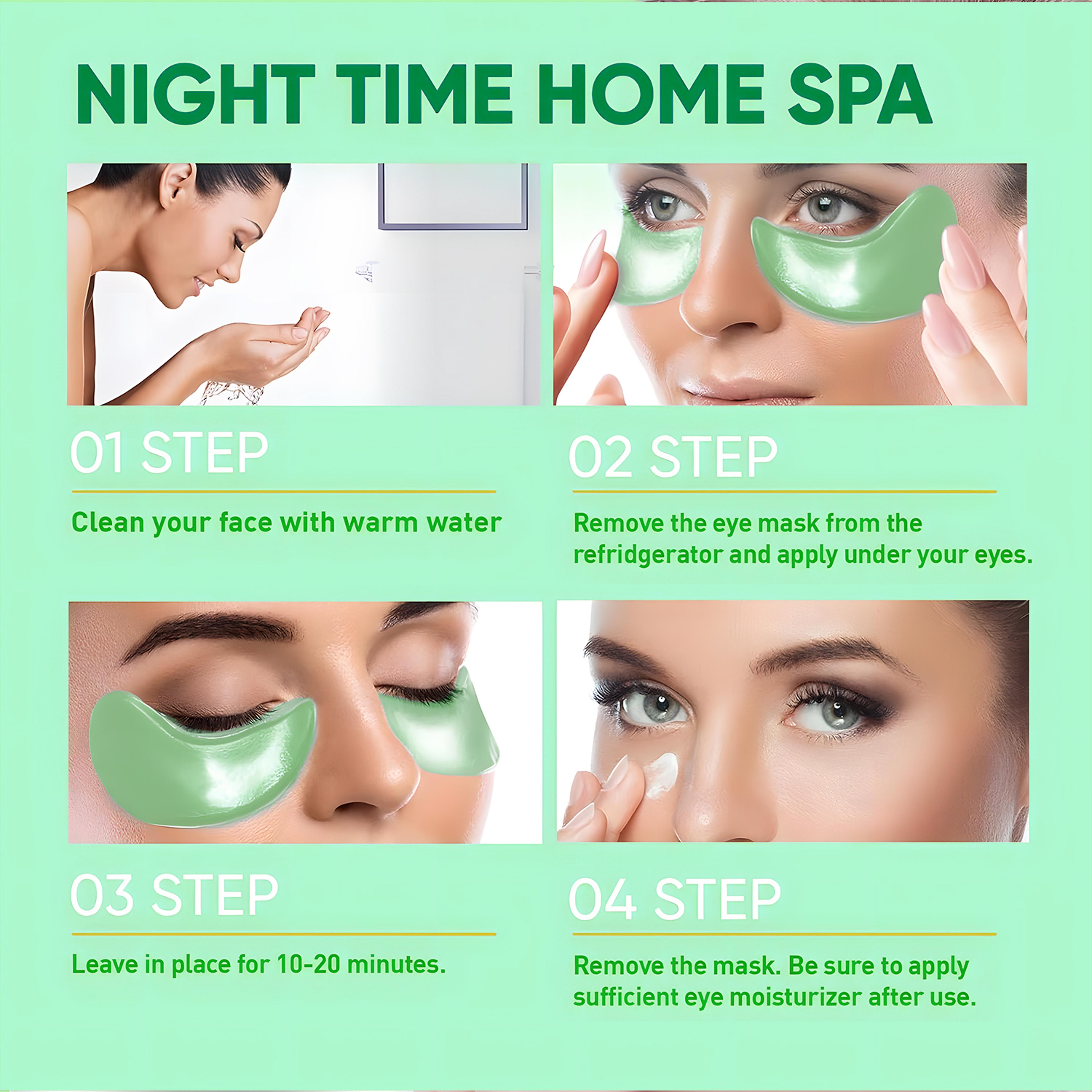 Seaweed Hyaluronic Acid Eye Mask CollagenInfused Eye Patches For Dark Circle Removal  Hydration 5