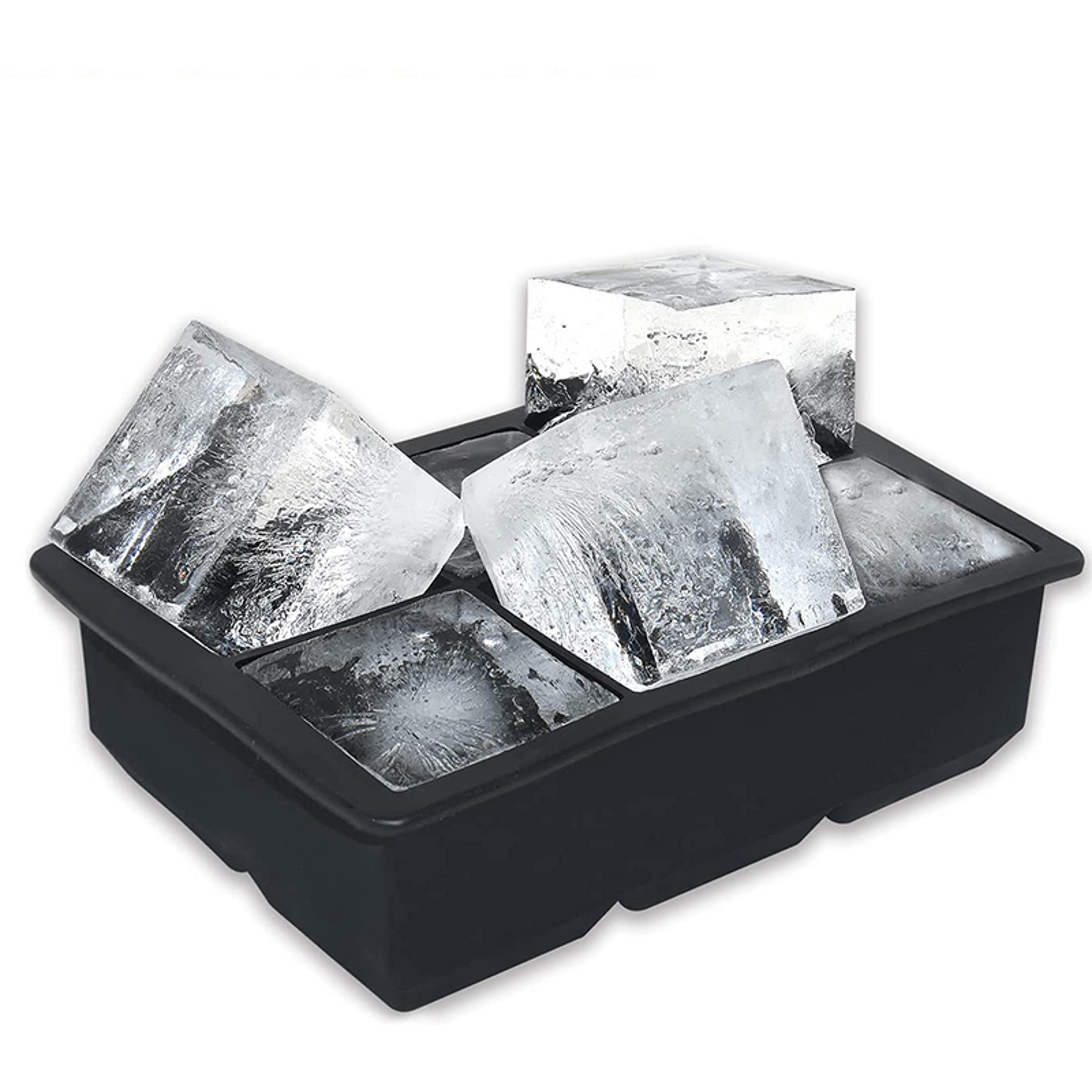 Premium Silicone Ice Cube Tray Large DIY Square Mold For Drinks  Bar Use 2