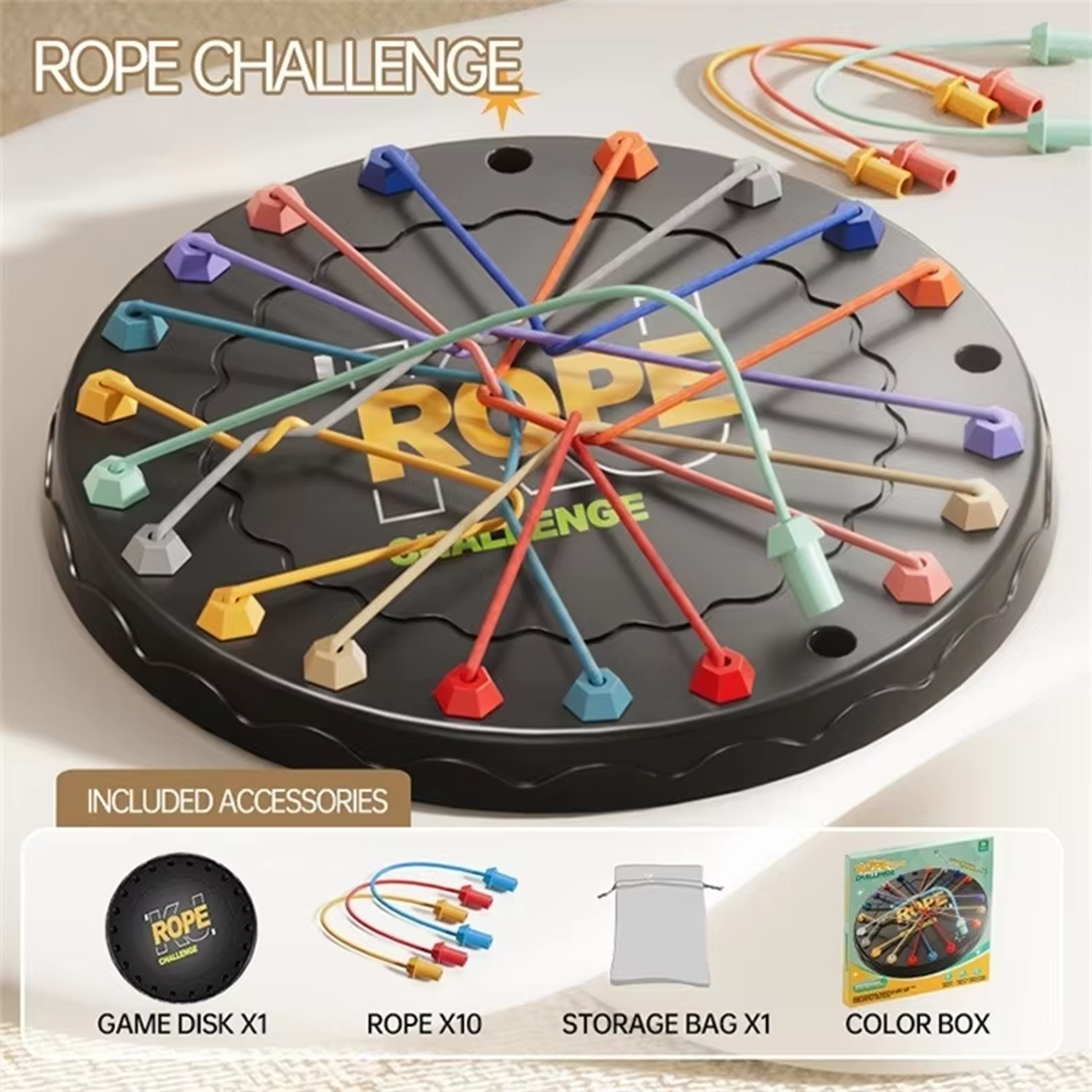 Triggle Triangle Strategy Board Game  Chain Triangle Chess Game With Rubber Bands For Family Game N 4