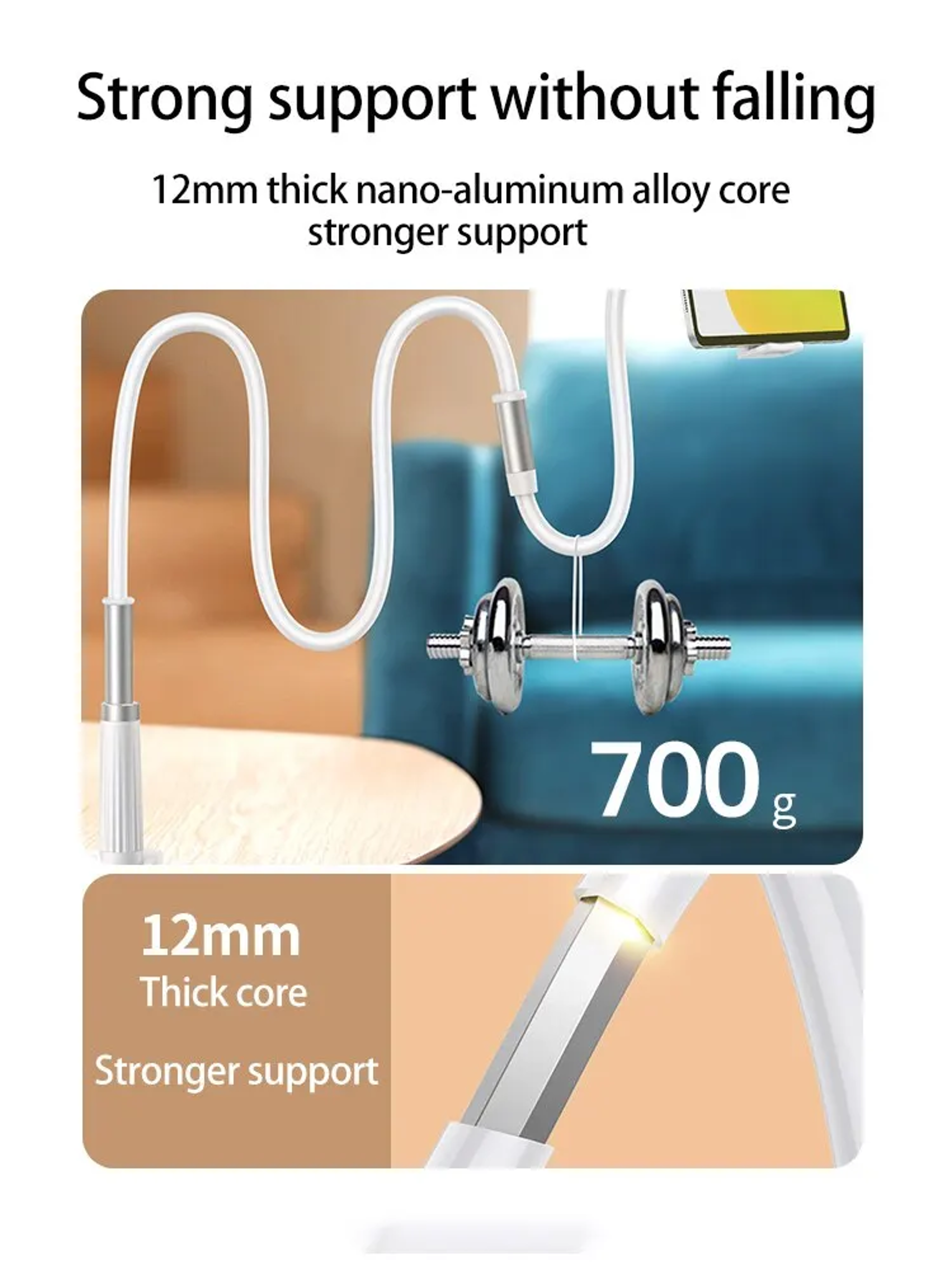 Clip Mobile Phone Holder Stand For Bed And Desk  Flexible Portable Mount For IPhone Samsung Xiaomi 5
