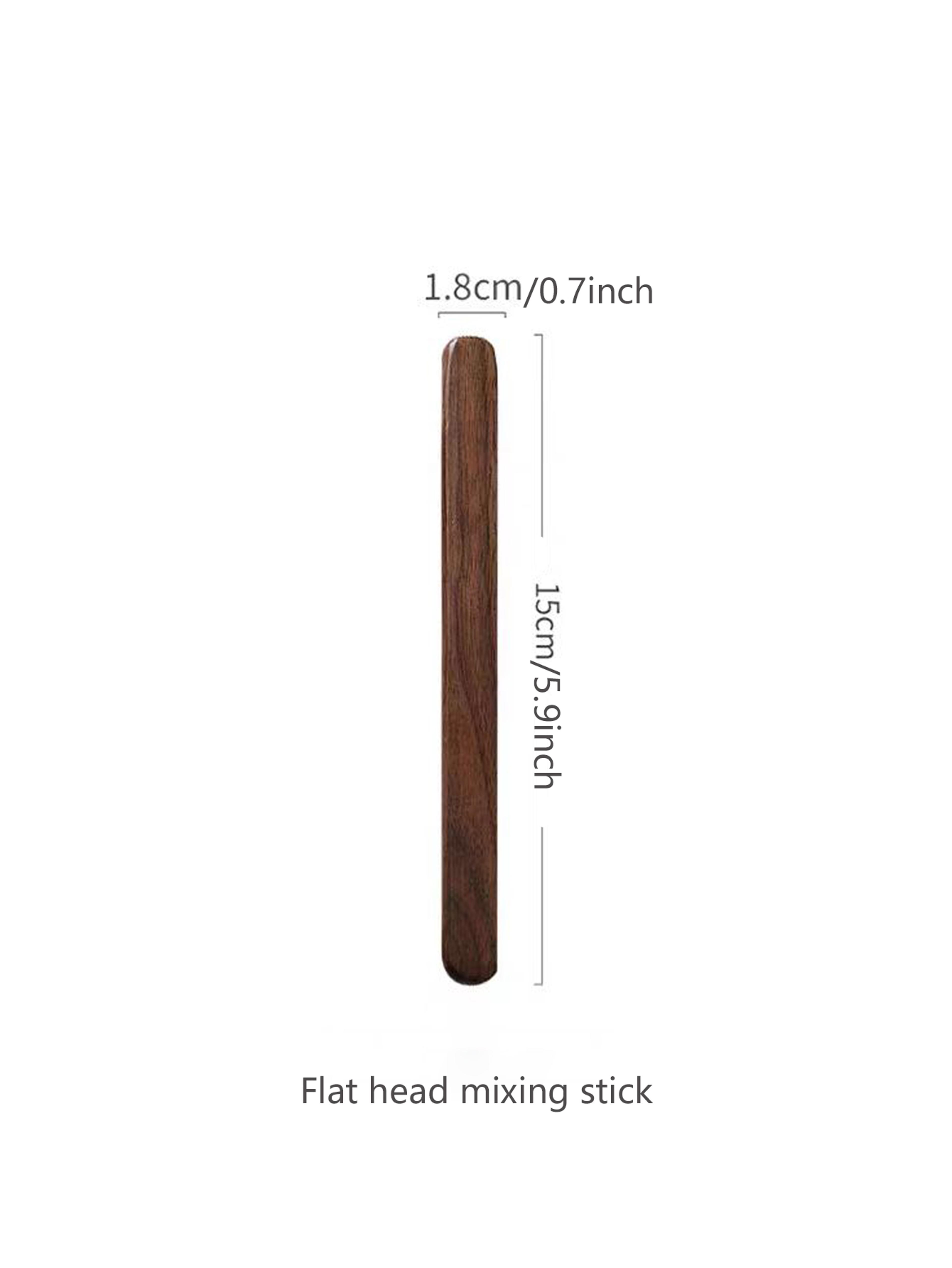 Creative Walnut Wood Coffee Stirrer Long Handle Wooden Dessert Mixing Spoon 6