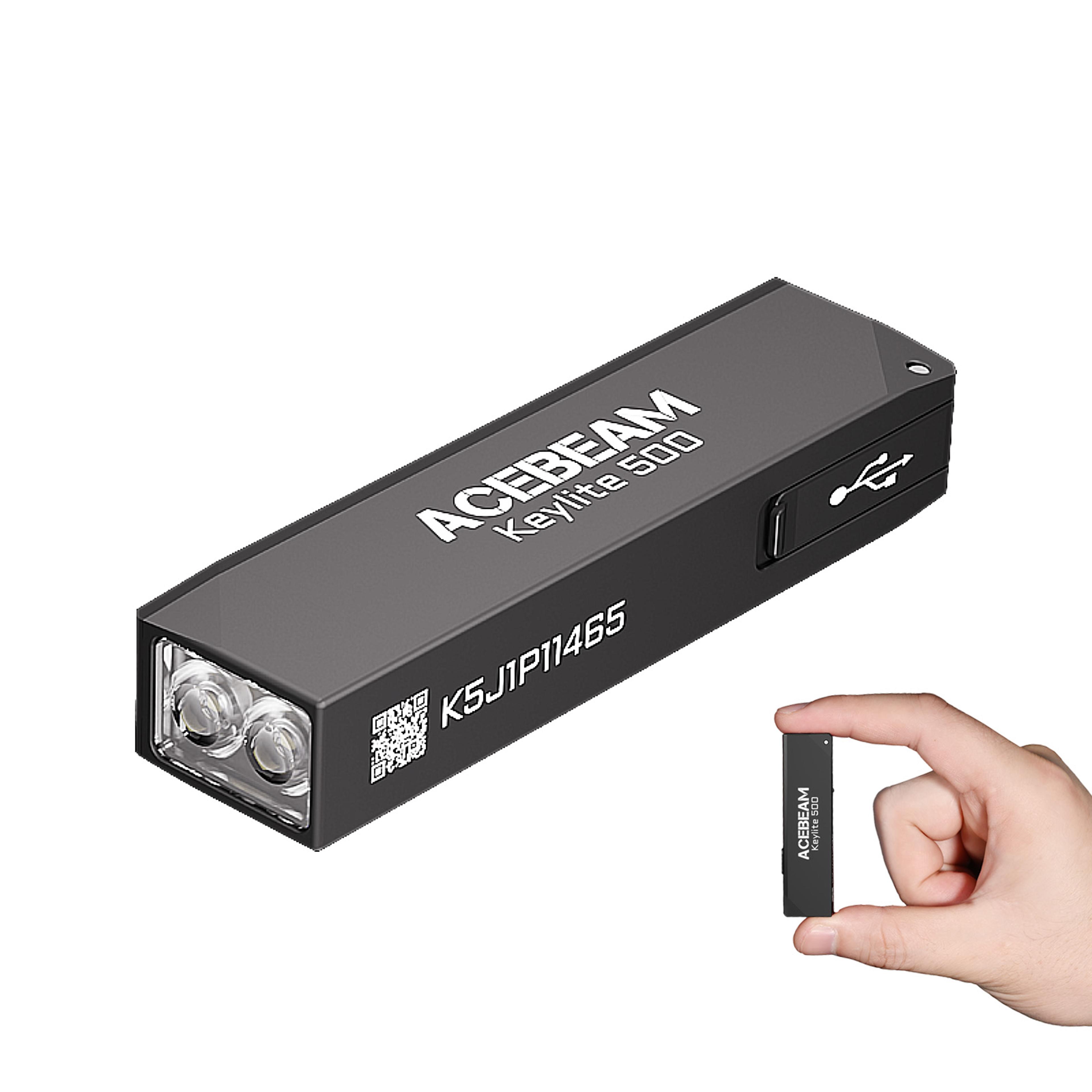 Keychain Flashlight Keylite Rechargeable EDC Flashlight With Dual LED Light Strobe Mode SelfDefense 7