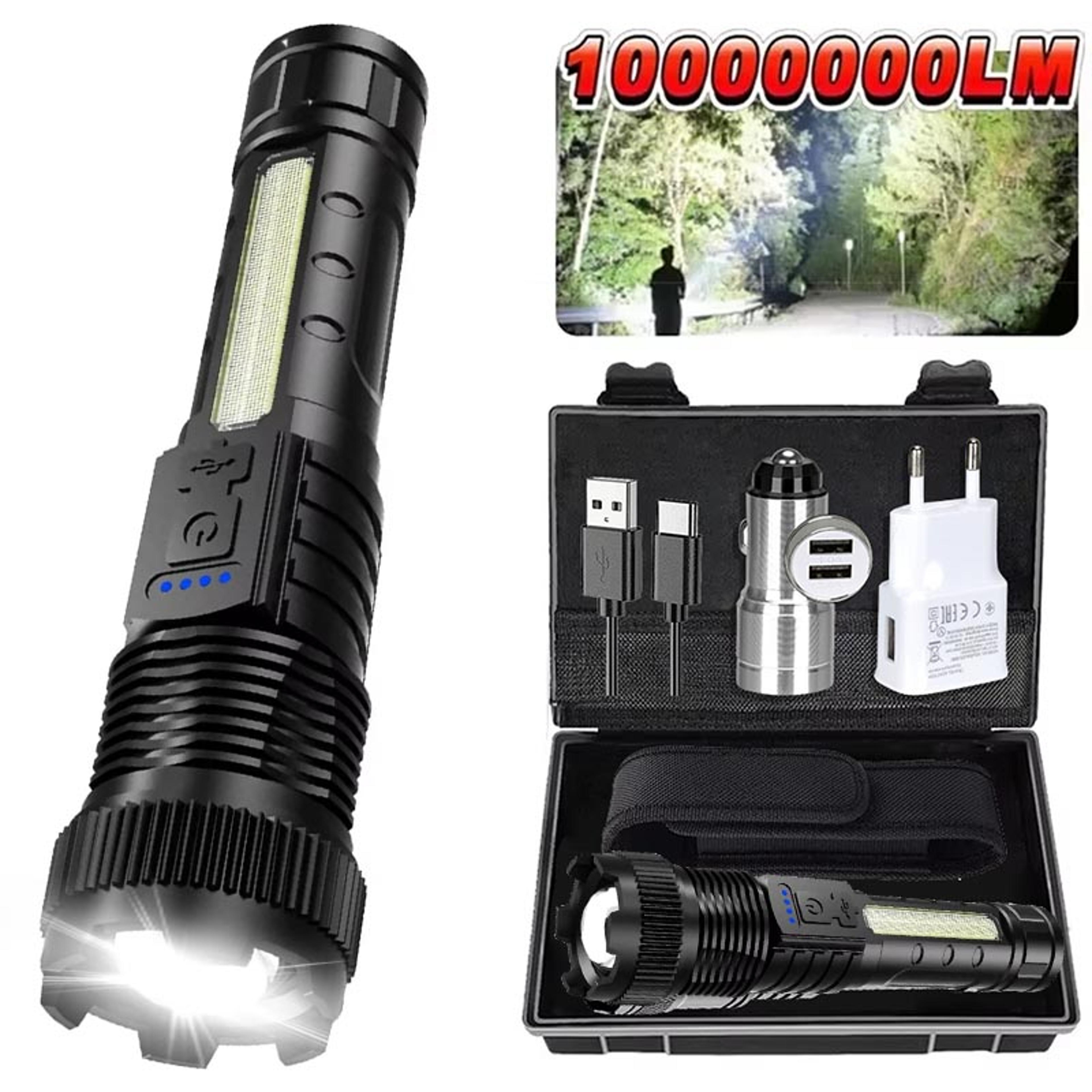 Telescopic Zoom Tactical Flashlight  Rechargeable LED Torch With  Lighting Modes Waterproof LongRan 7
