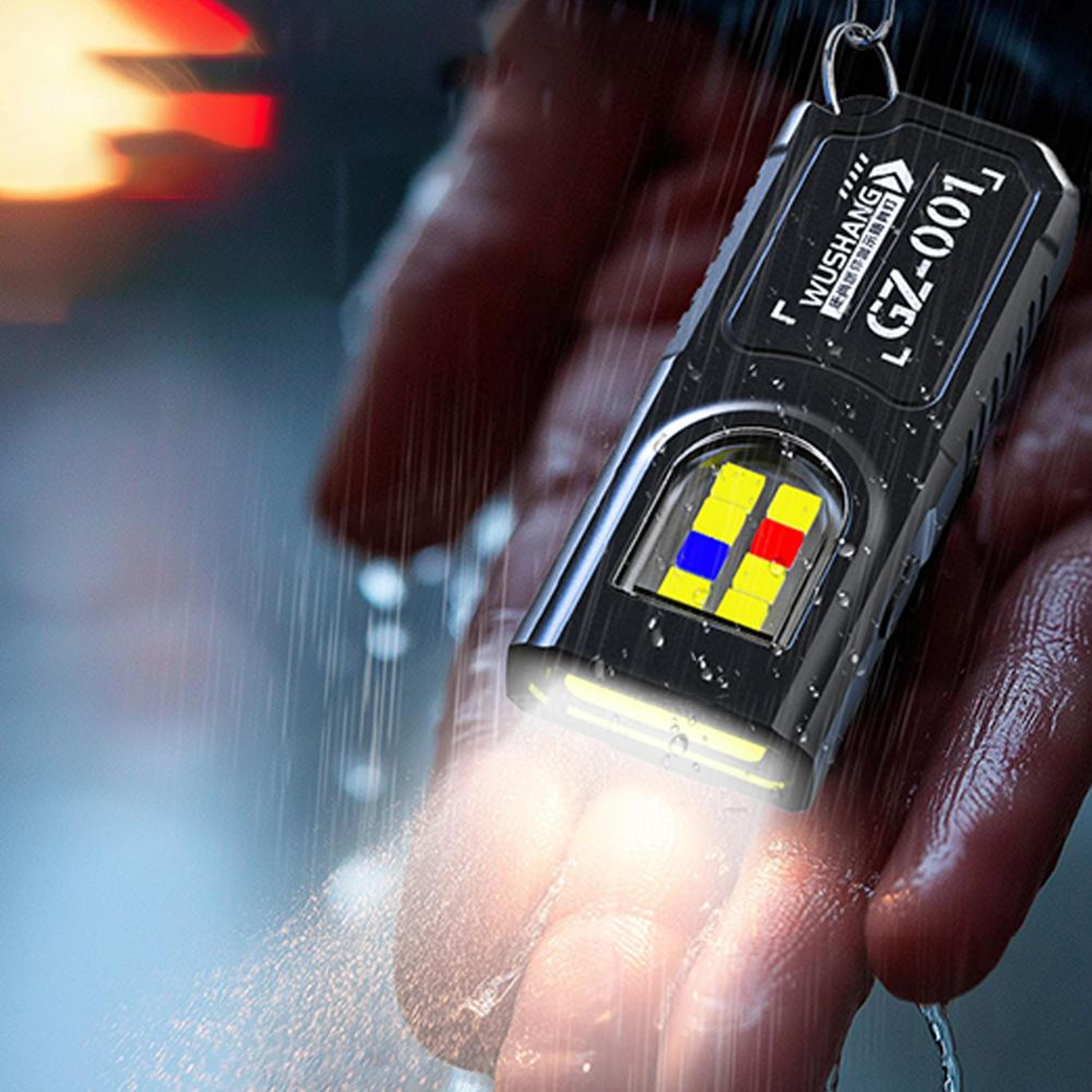 USB Rechargeable Keychain Flashlight  Compact Mini Work Light For Camping Walking And Pocket Use Se 2