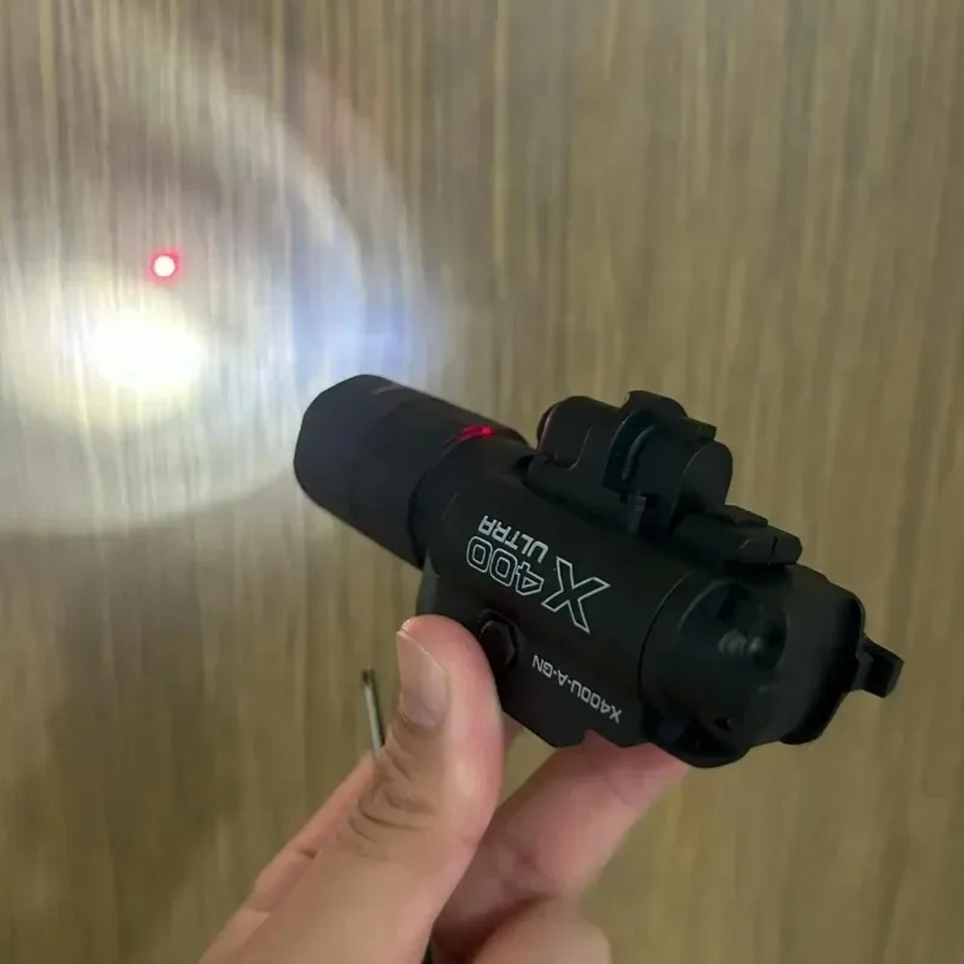 Pistol Light Flashlight With Strobe Mode For Picatinny  GL Rails  Mini Gun Light Hour LED 1