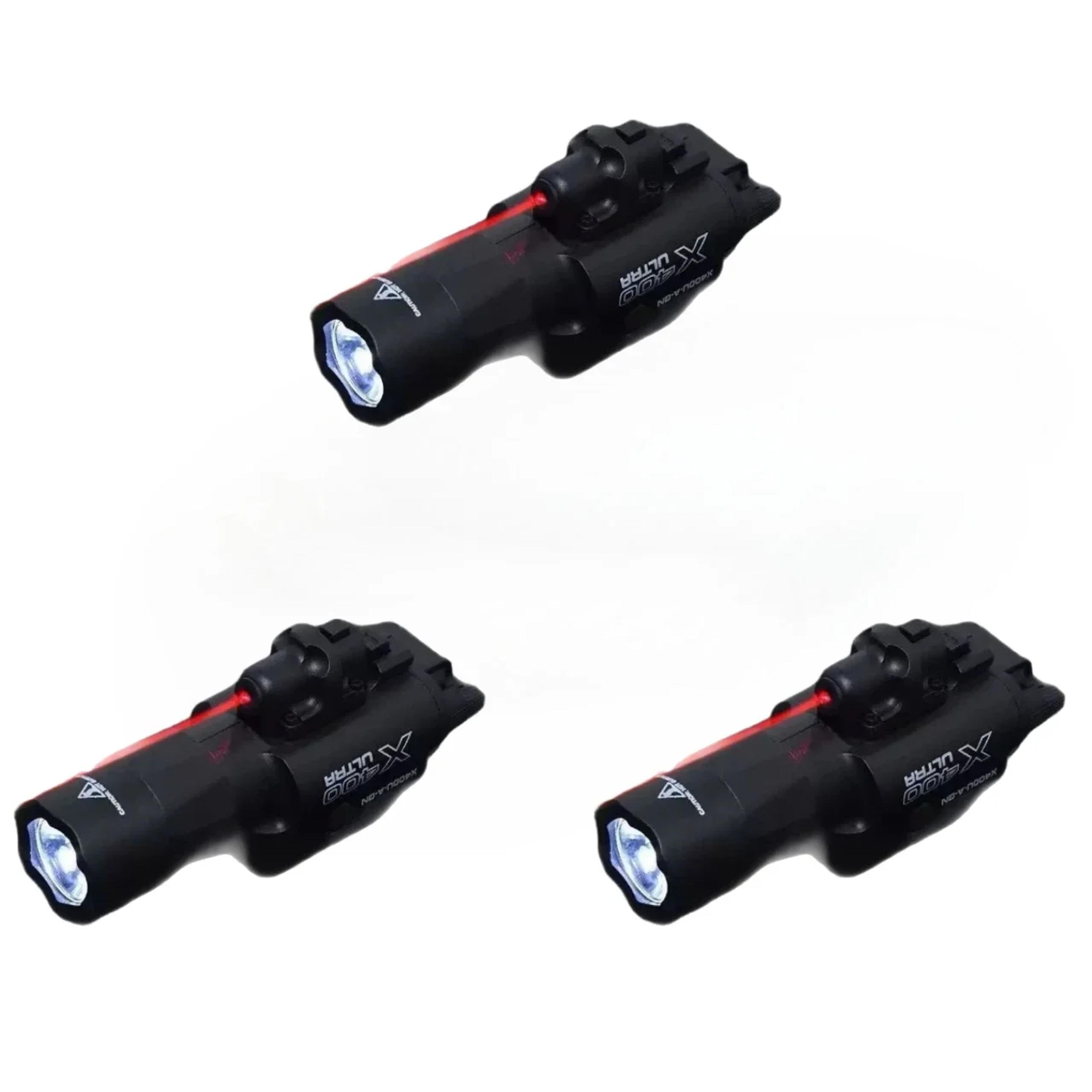Pistol Light Flashlight With Strobe Mode For Picatinny  GL Rails  Mini Gun Light Hour LED 7