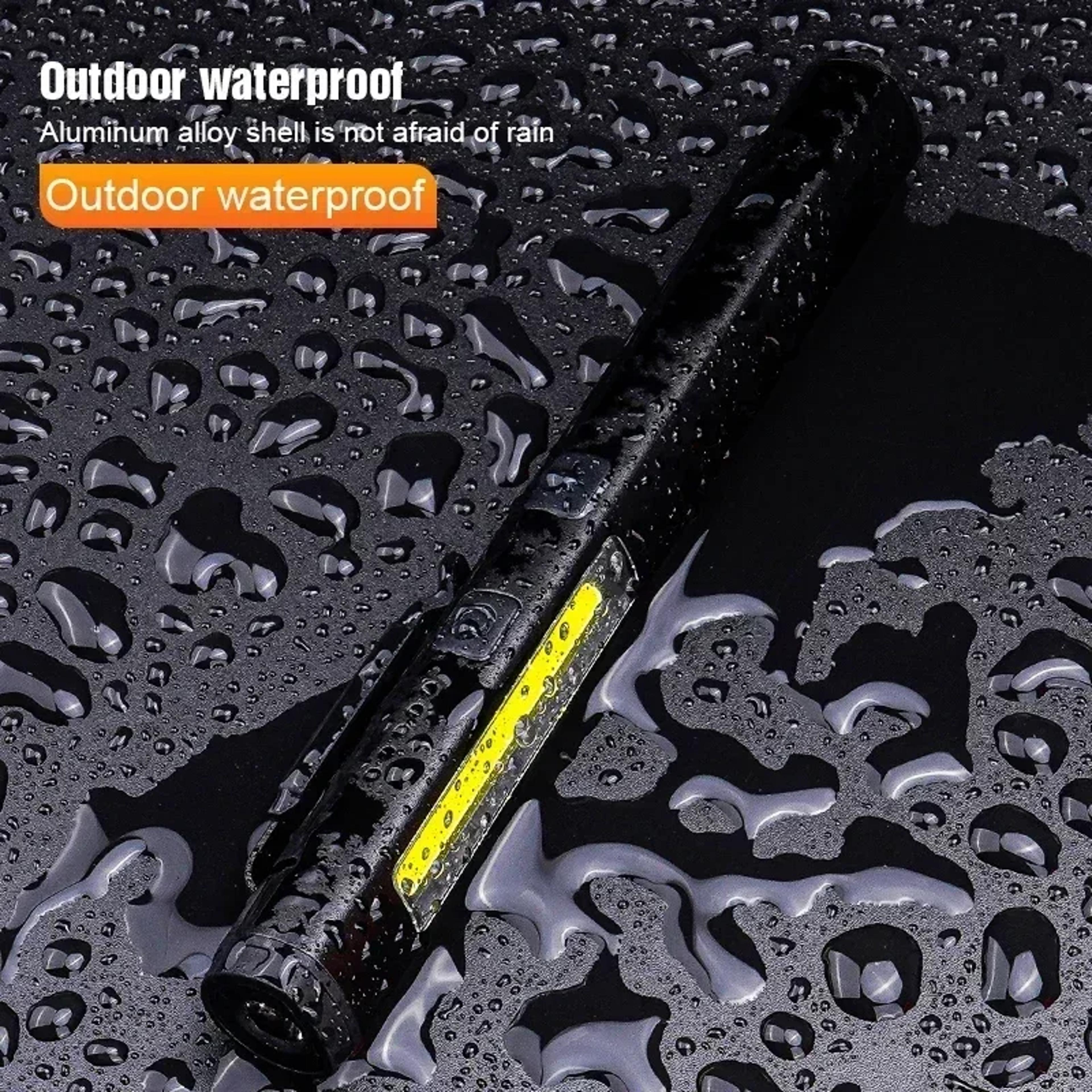Mini USB Rechargeable LED Flashlight With Magnet Waterproof Pocket Light For Emergency Work And Out 5