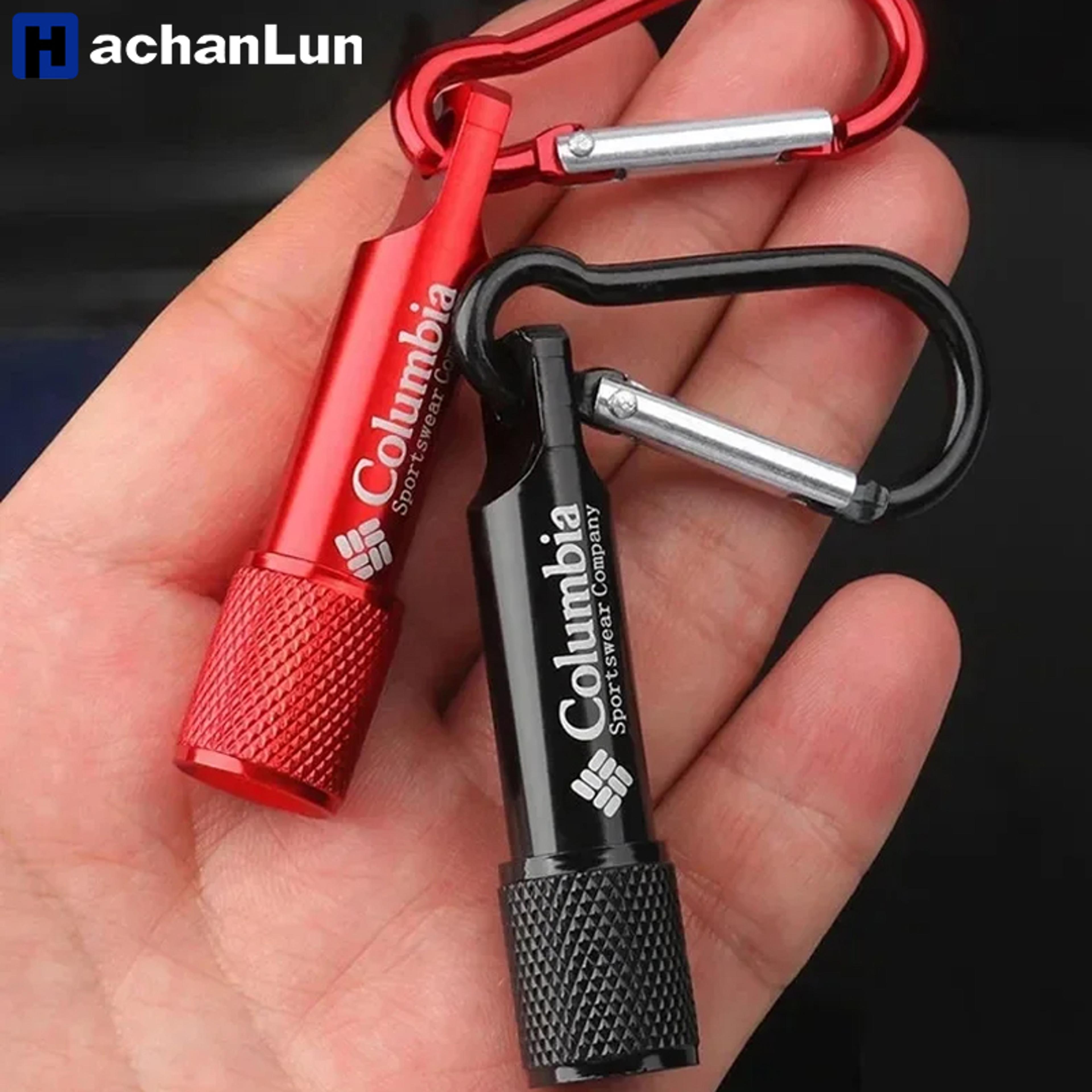 portable mini torch keychain pendant with led flashlight small light led flashlight keychain for car keys, key ring