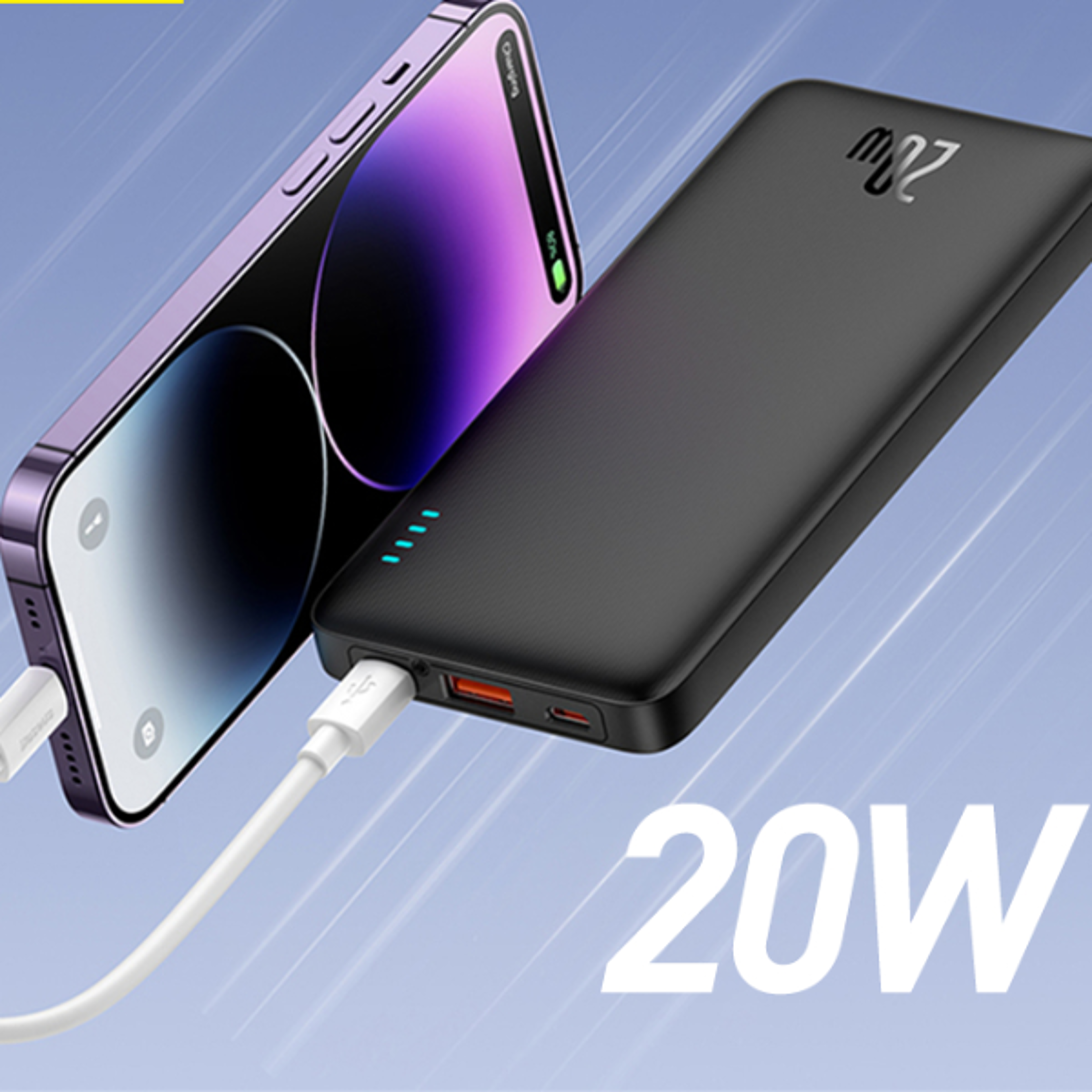 baseus airpow fast charge power bank portable battery