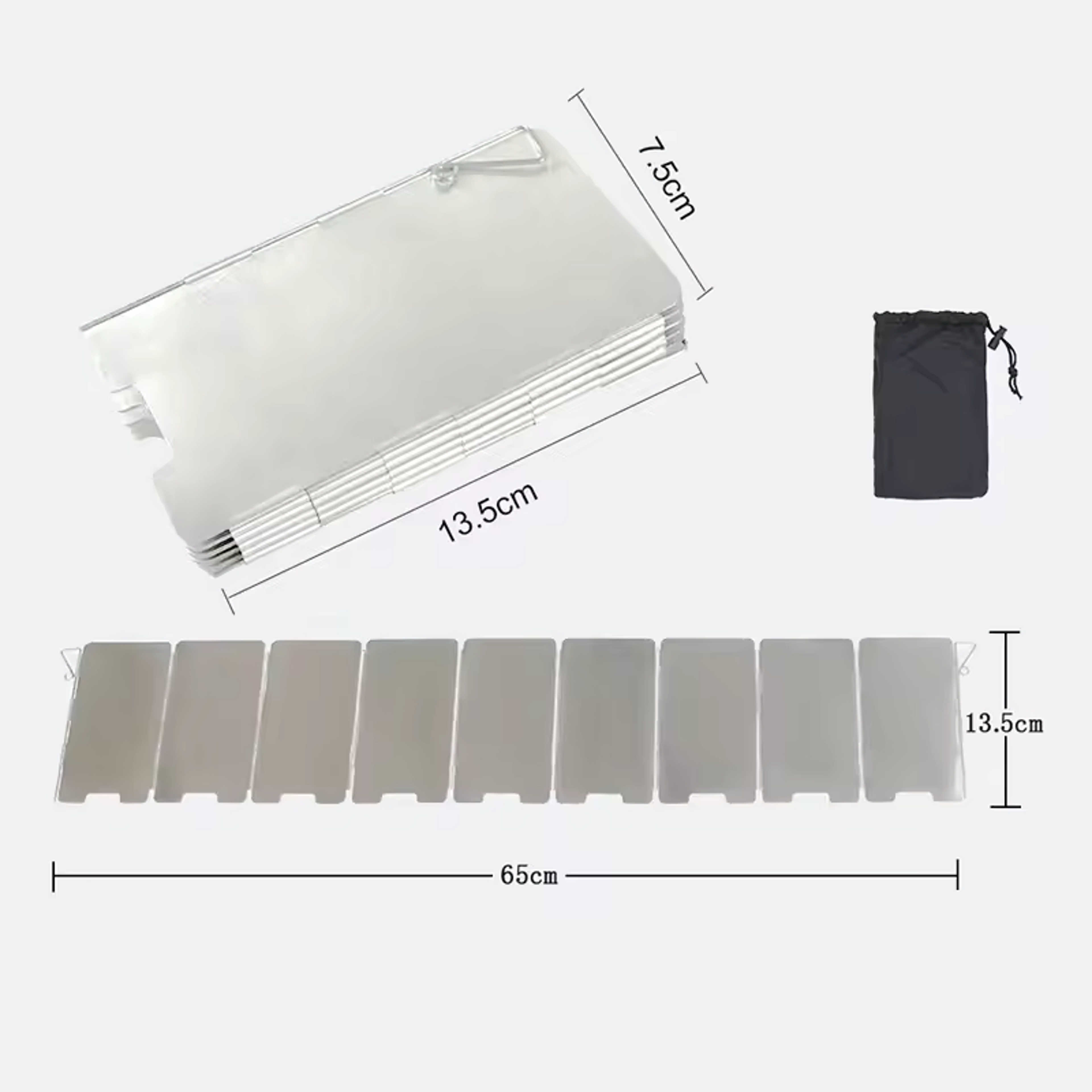 foldable plate outdoor stove wind shield for camping & gas cookers