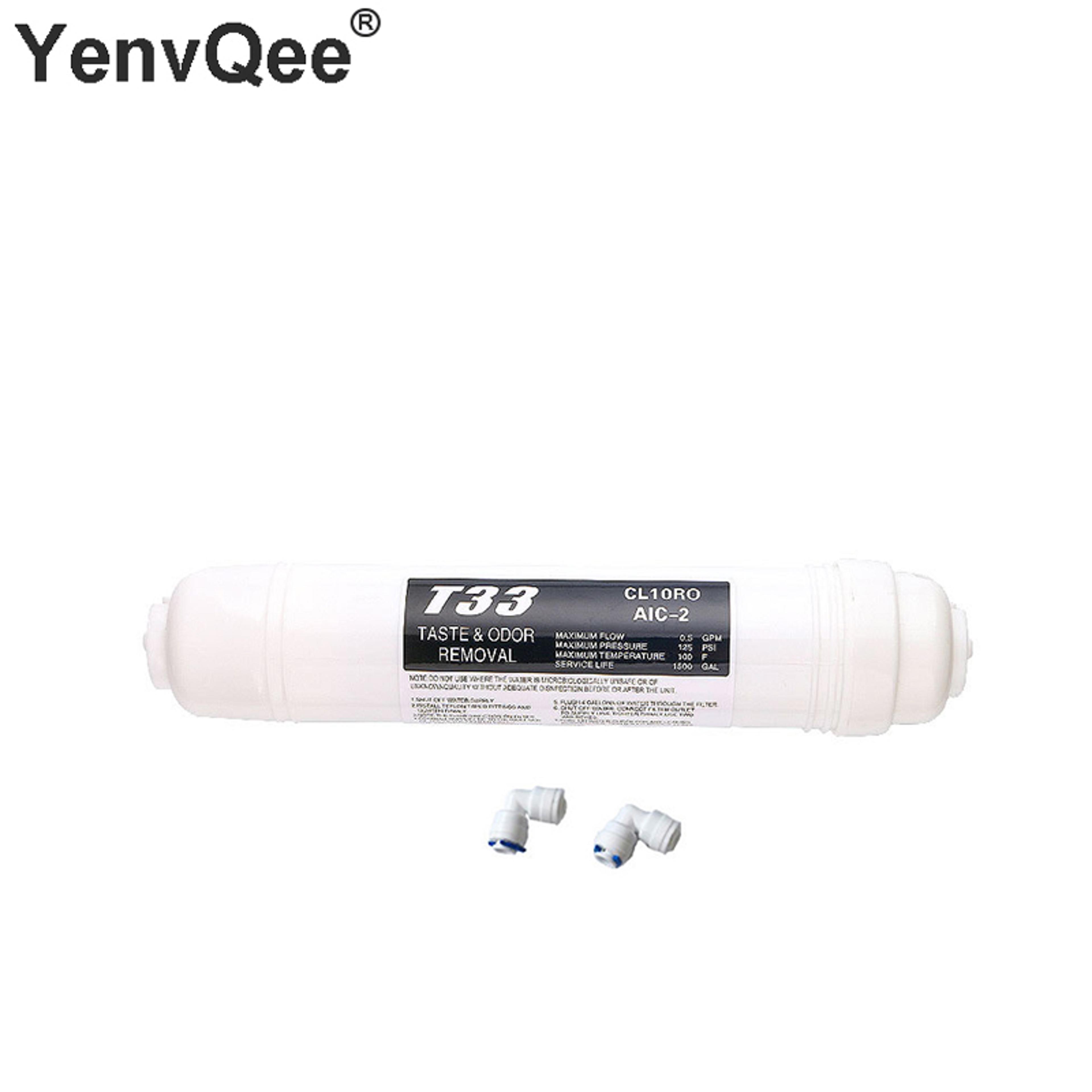 inline water filter pack coconut carbon reverse osmosis cartridge