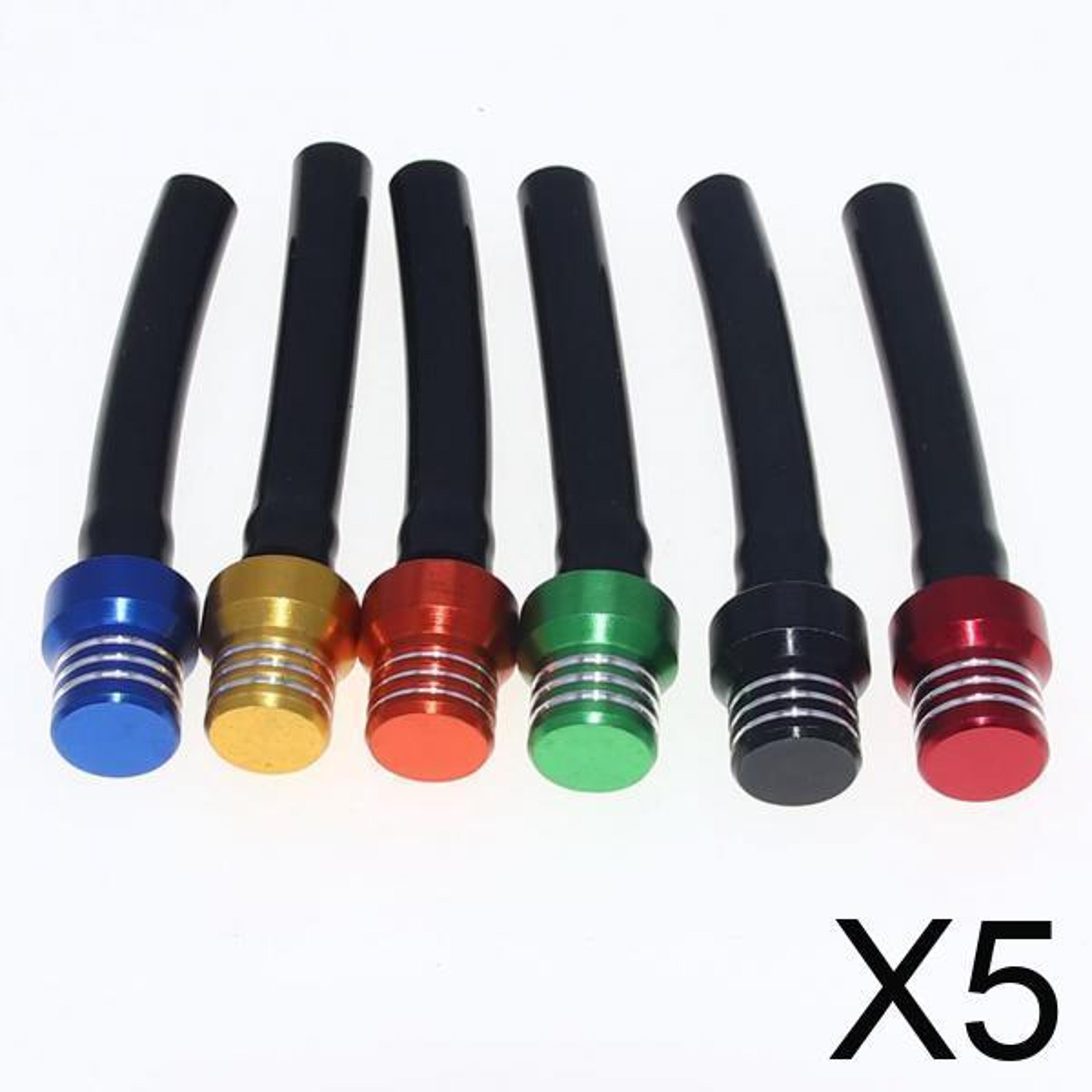 universal motorcycle cnc aluminum fuel vent tube pack