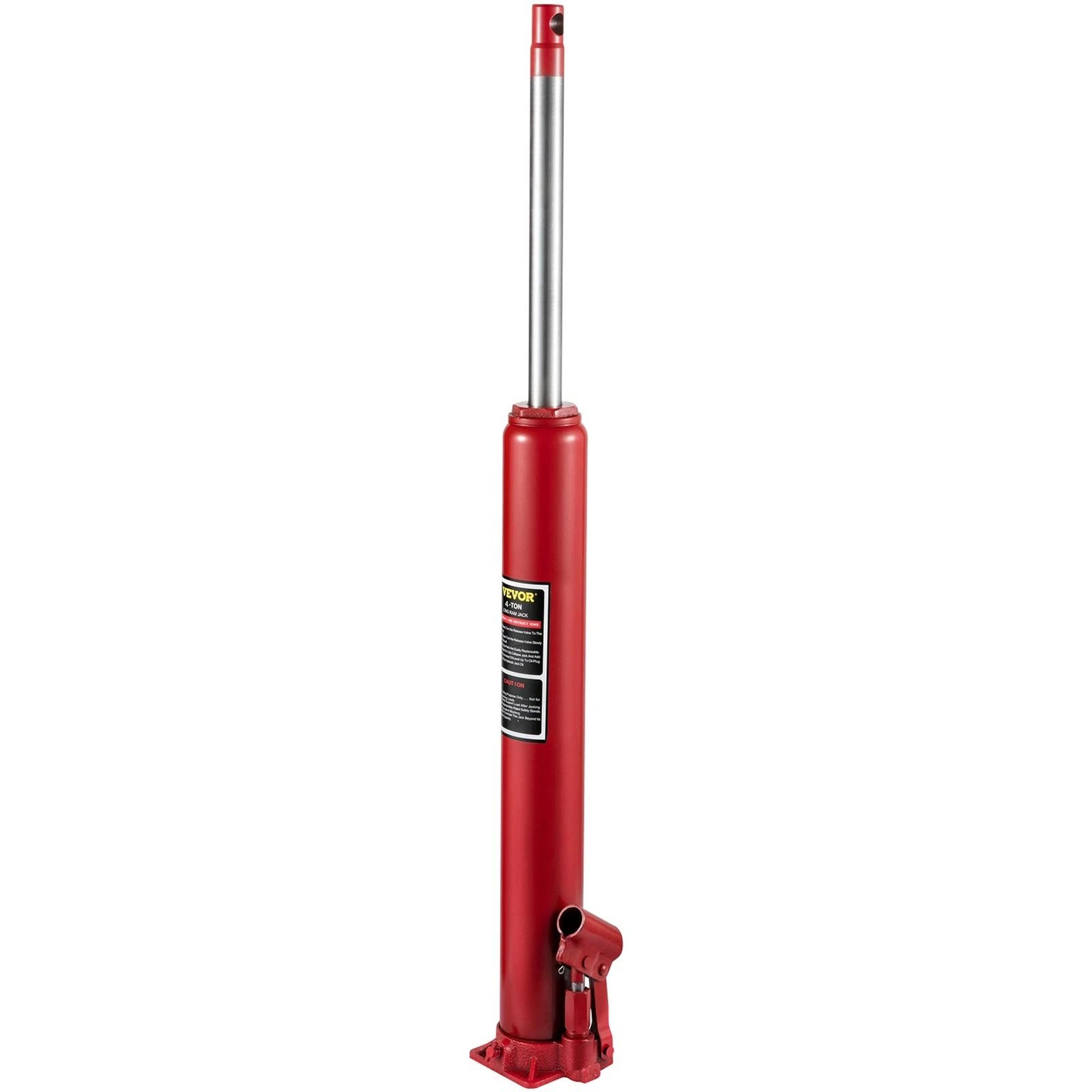 Hydraulic Long Ram Jack Manual Engine Hoist Lift With Flat Base 9