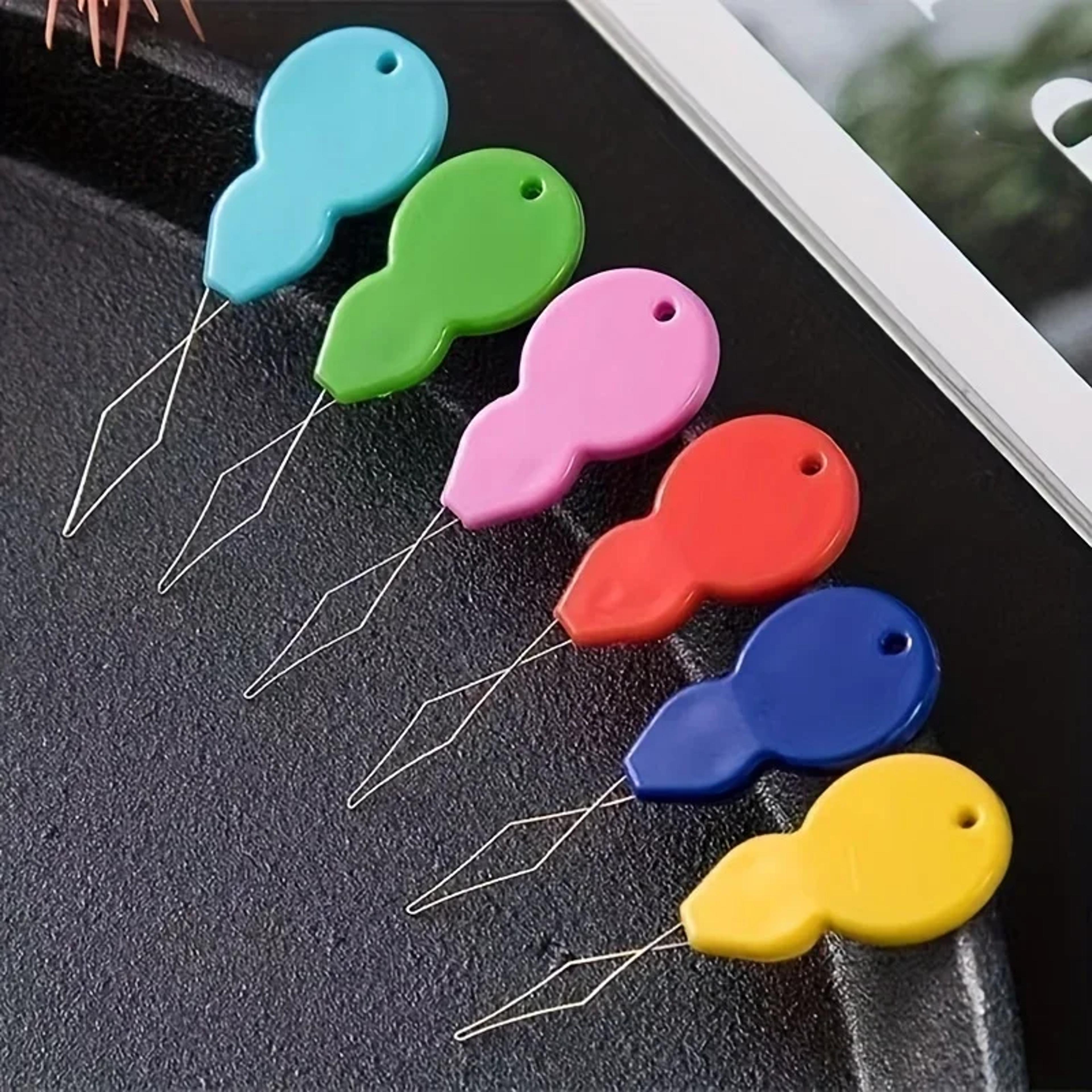 premium plastic needle threader set easy hand sewing tool for diy crafts & quilting