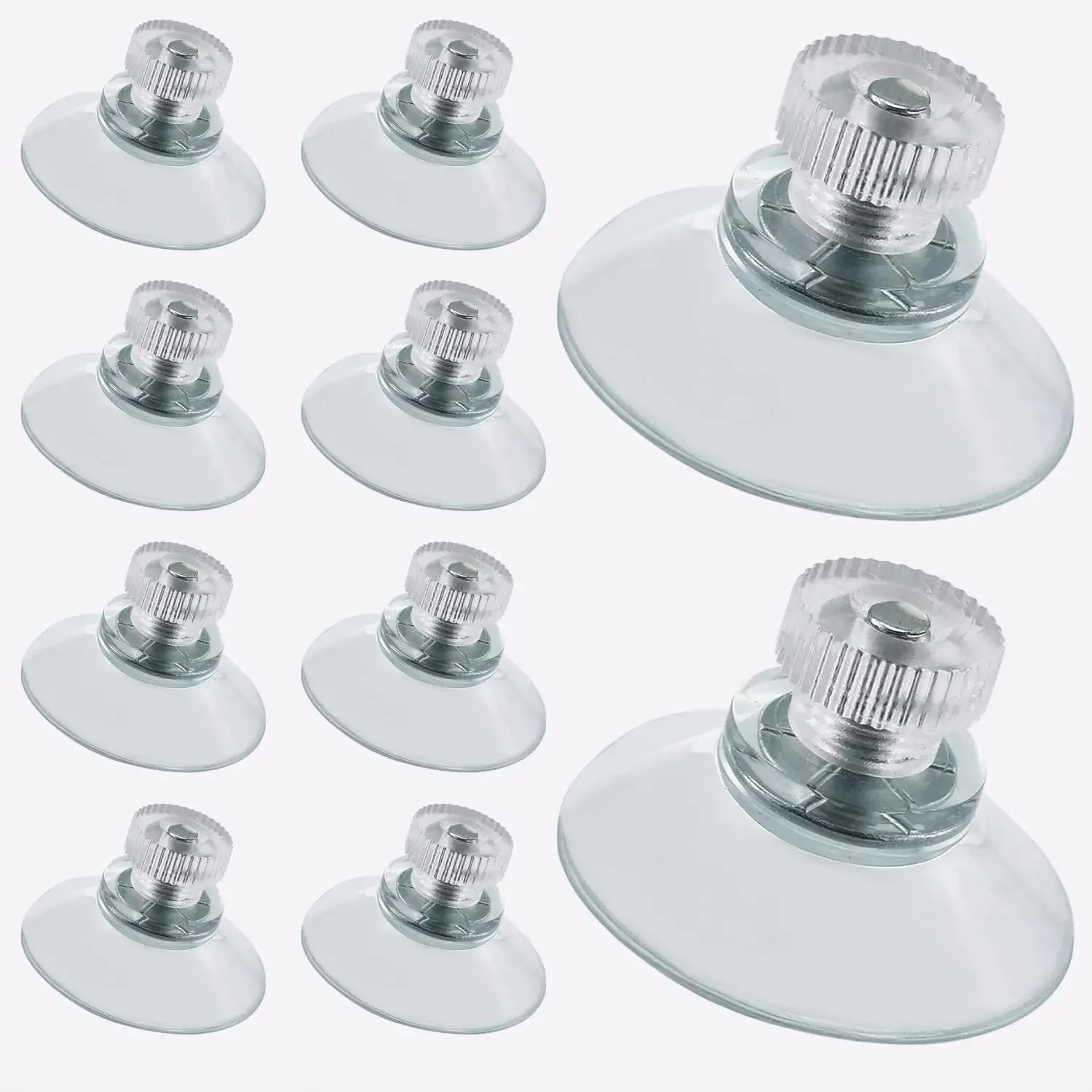 premium clear suction cups with screws set of strong pvc suction cup hooks for bathroom & kitchen