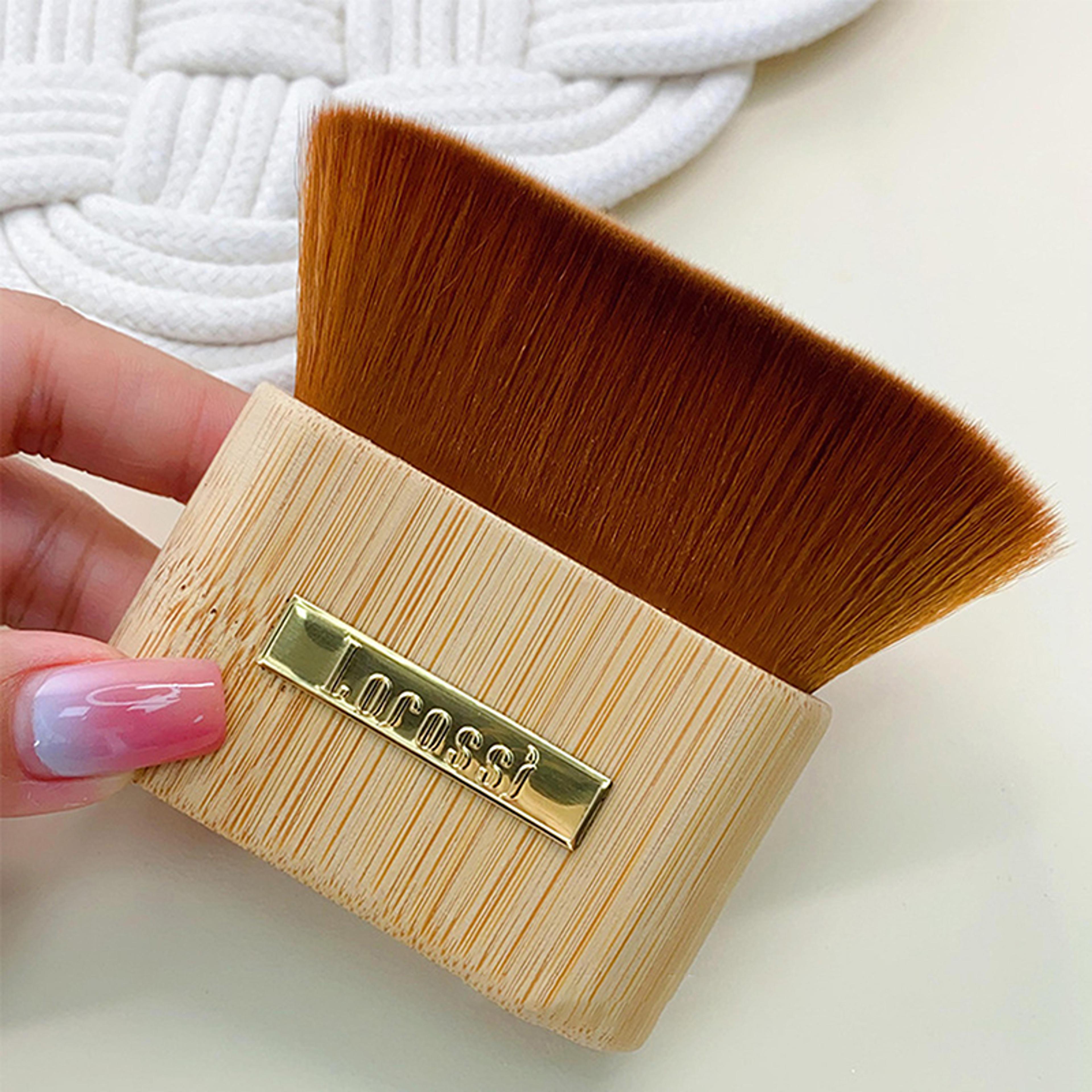 premium wooden nail dust cleaning brush for acrylic uv gel manicure & pedicure