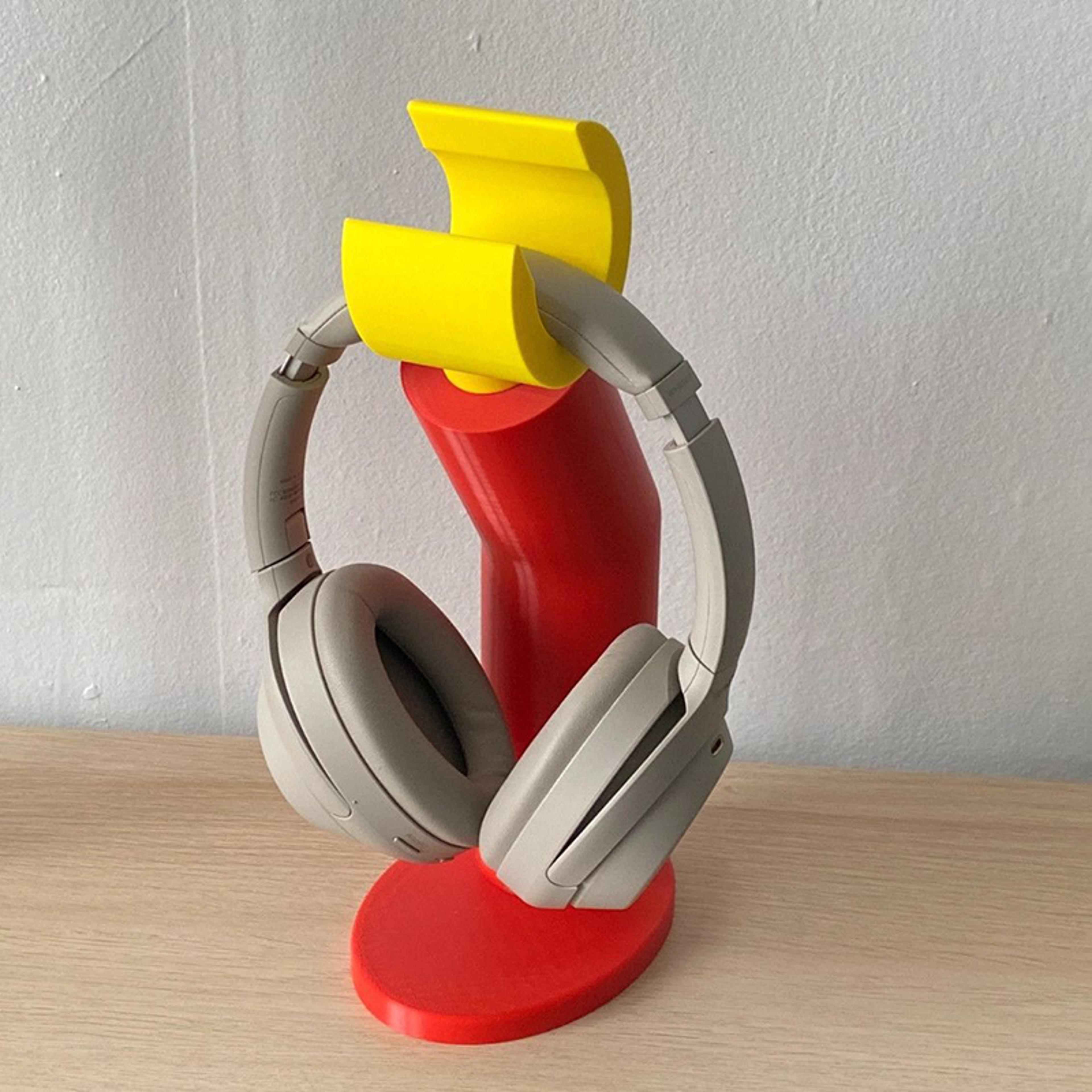 creative headphone stand figurine desktop holder for headphones decor shelf
