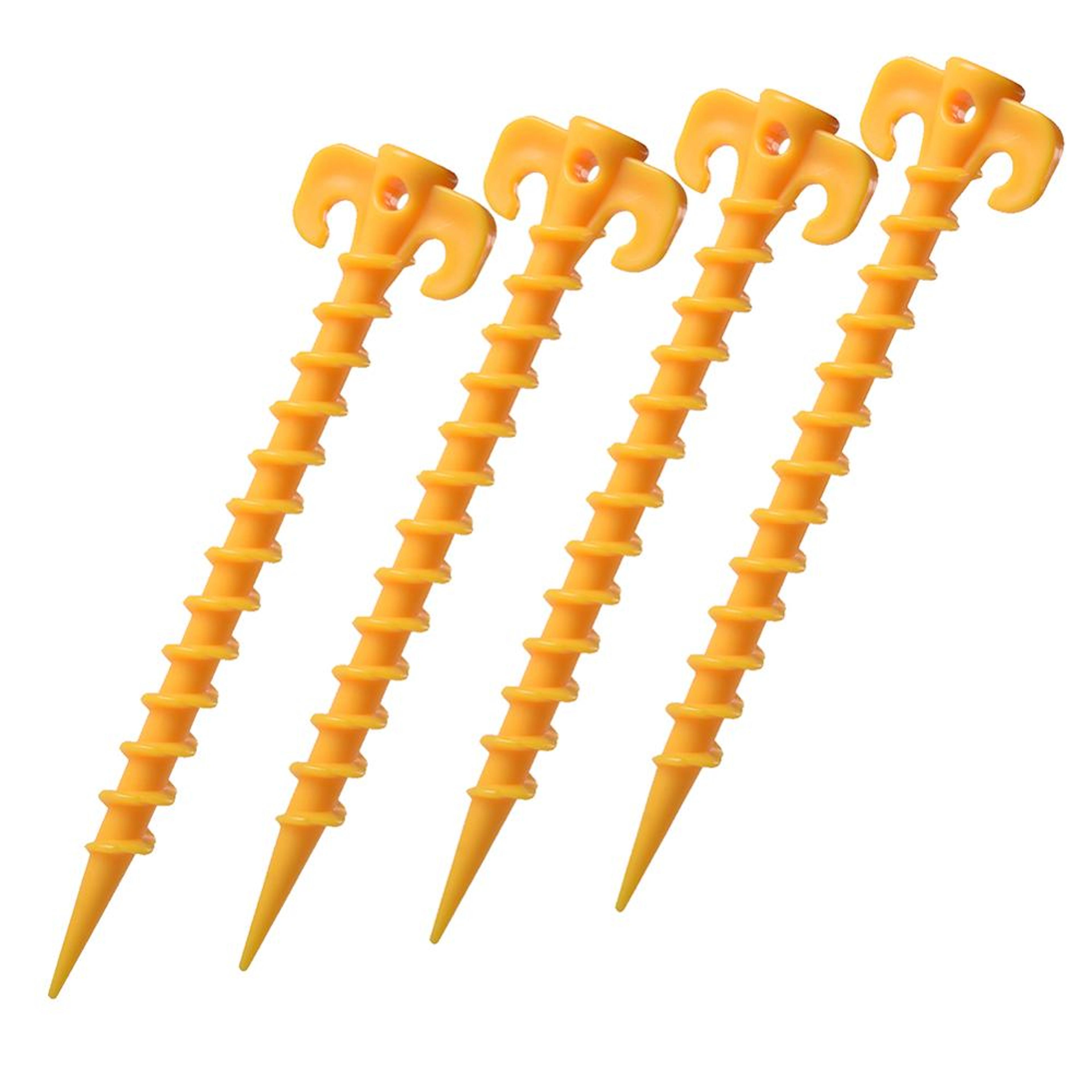 High Grip Spiral Sand Tent Stakes Pack For Beach  Camping Stability 3
