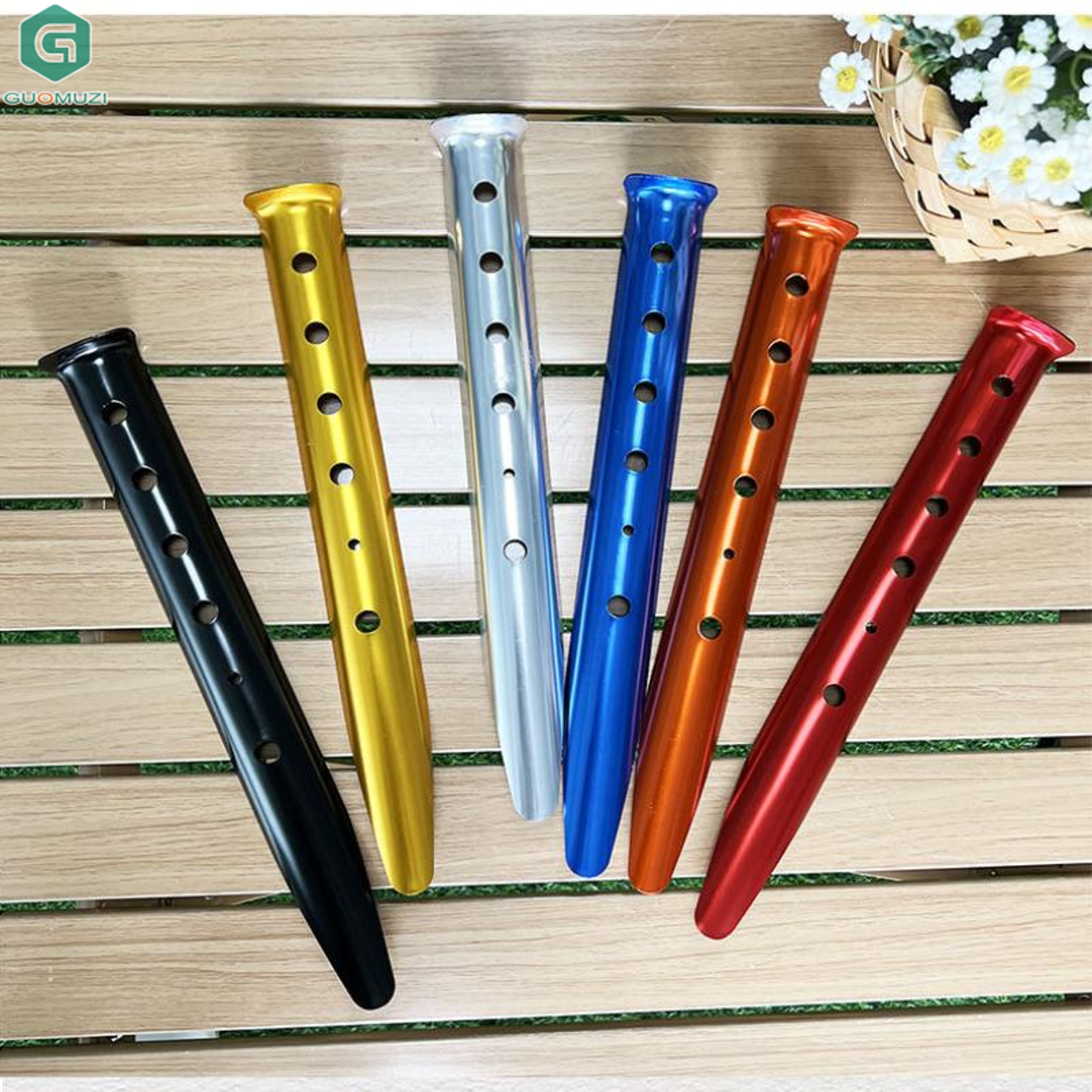 heavy duty sand tent stakes set aluminum alloy beach & snow pegs for camping