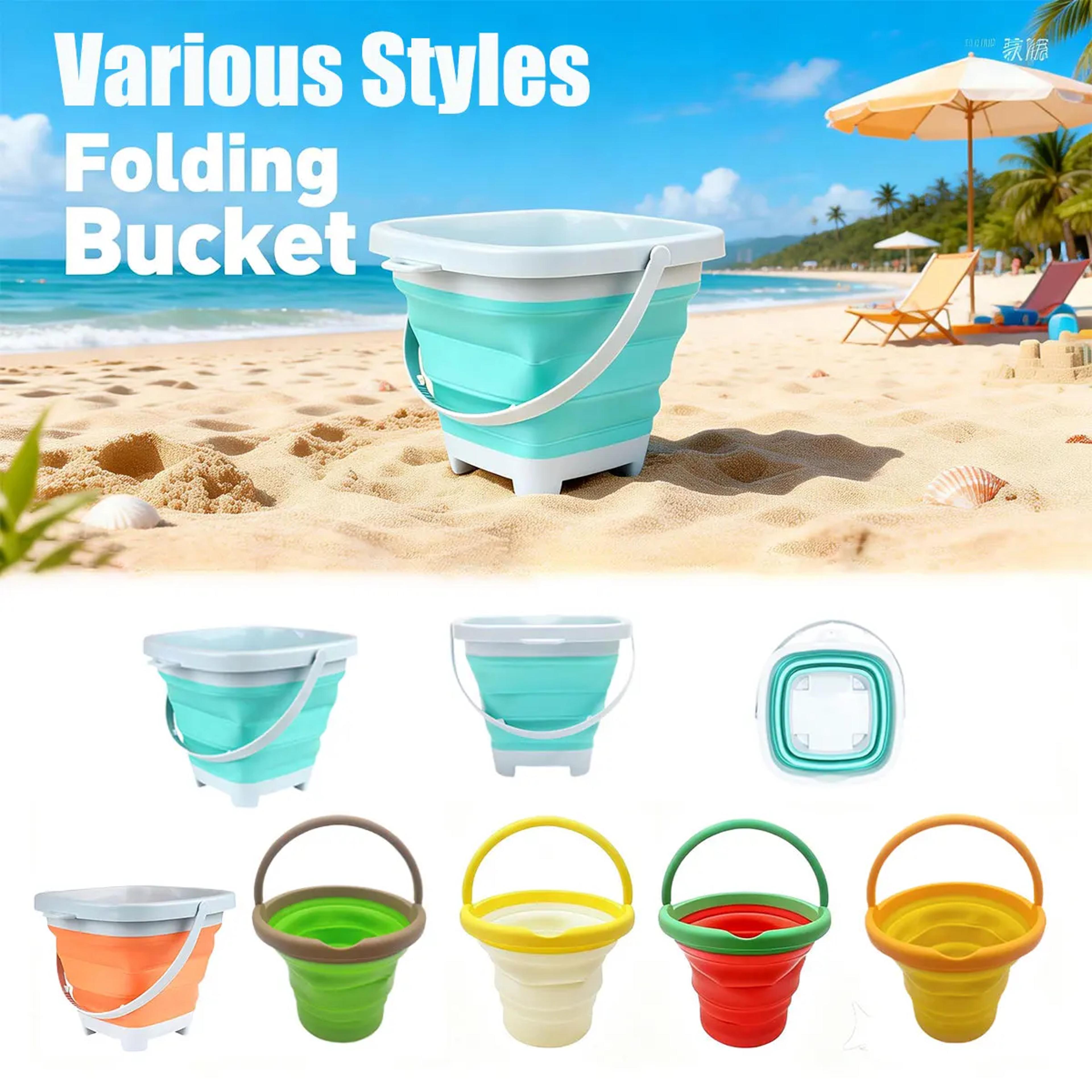 kids beach sand toy set with bucket colorful water play kit for outdoor fun