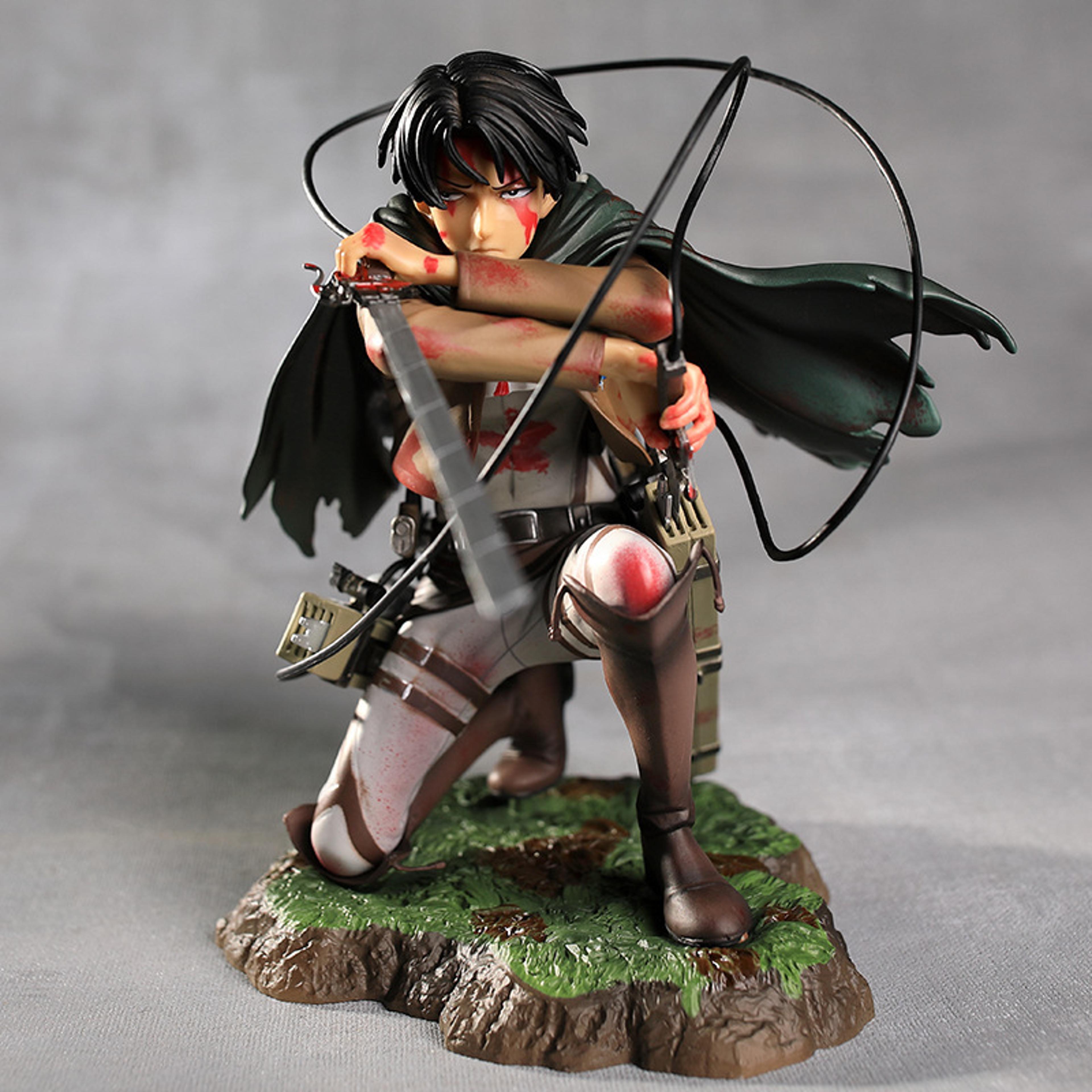 attack on titan levi ackerman figure premium anime action collectible model
