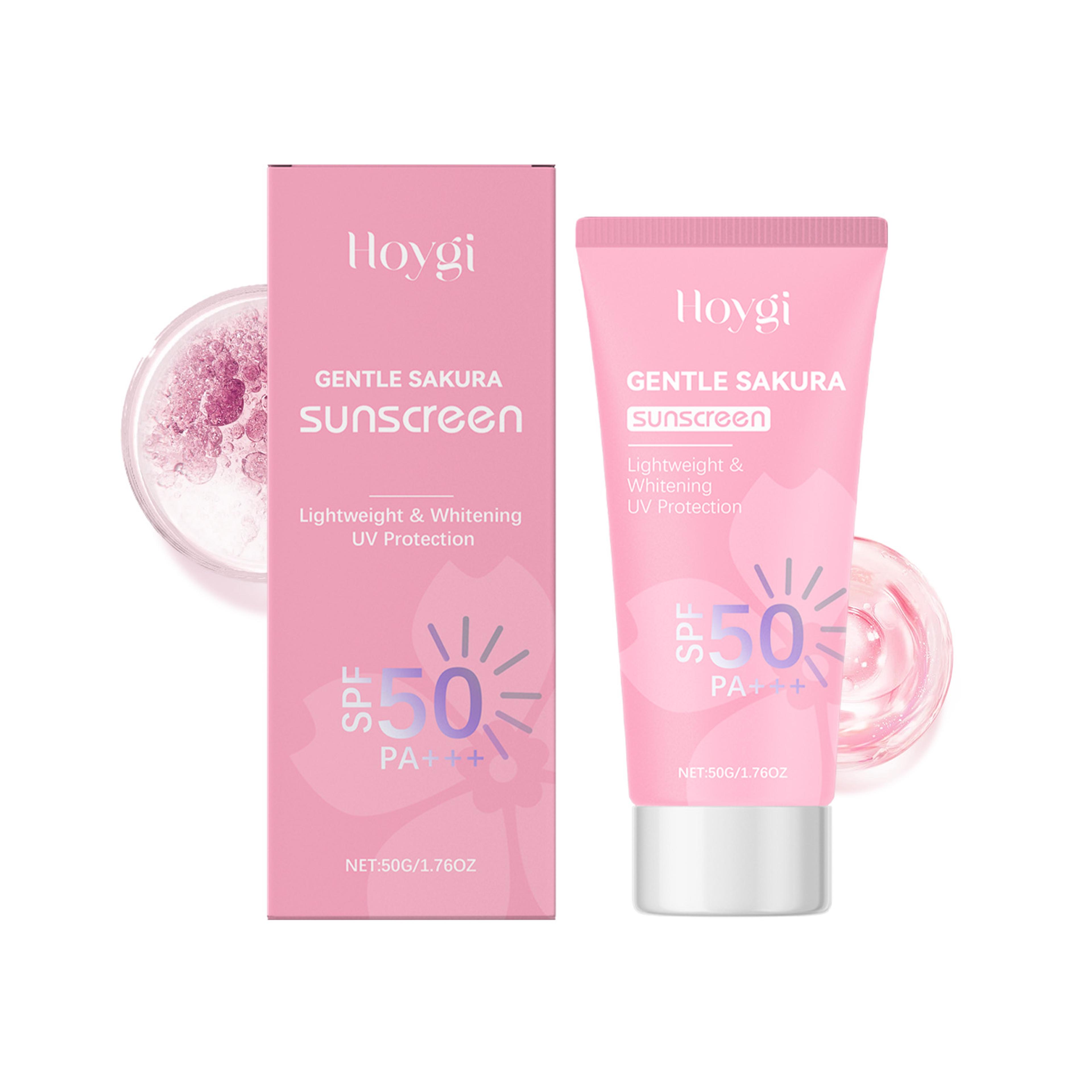 cherry blossom glow sunscreen spf oil control waterproof sun cream