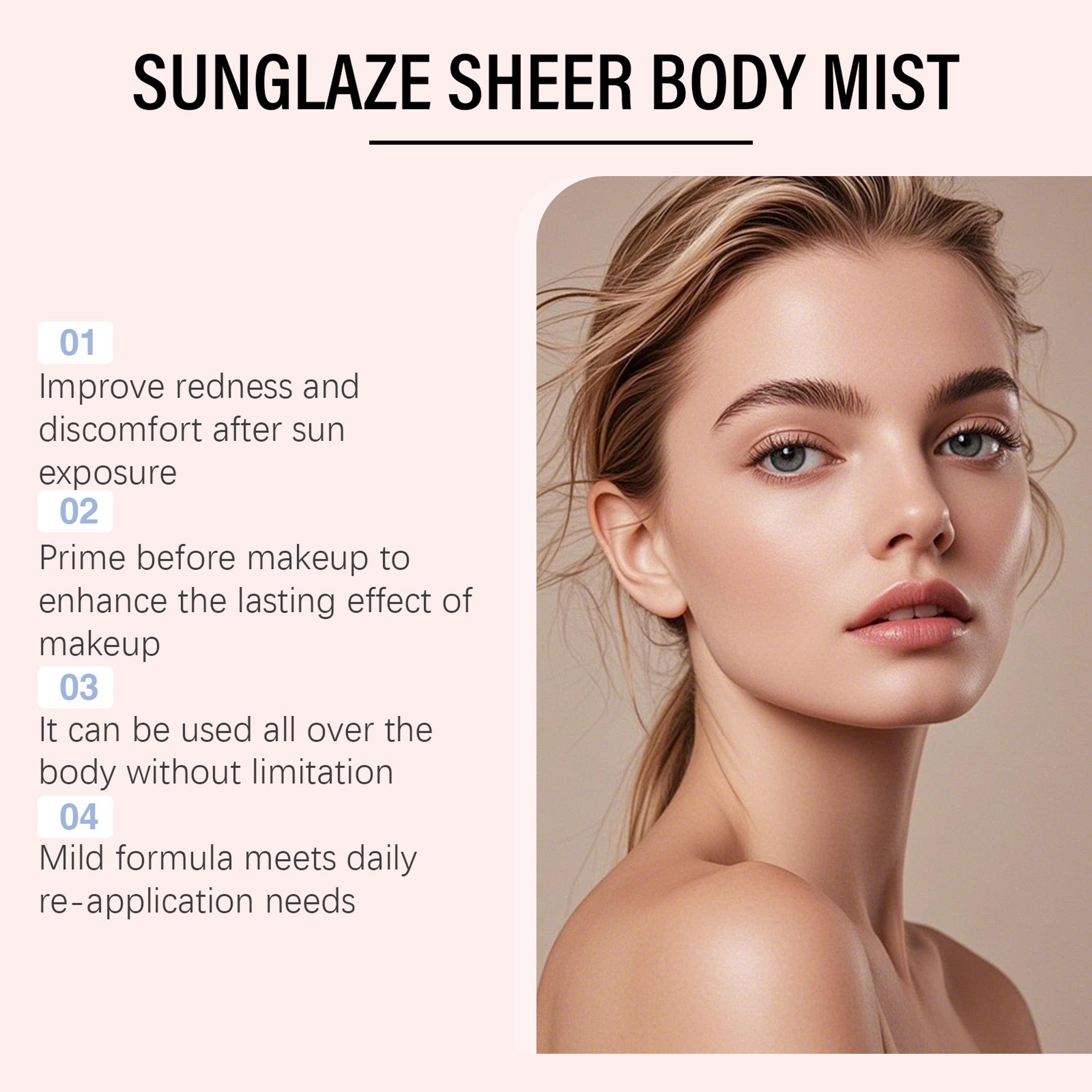 Hydrating Invisible Sunscreen Spray SPF Protection Mist For Face  Body 1