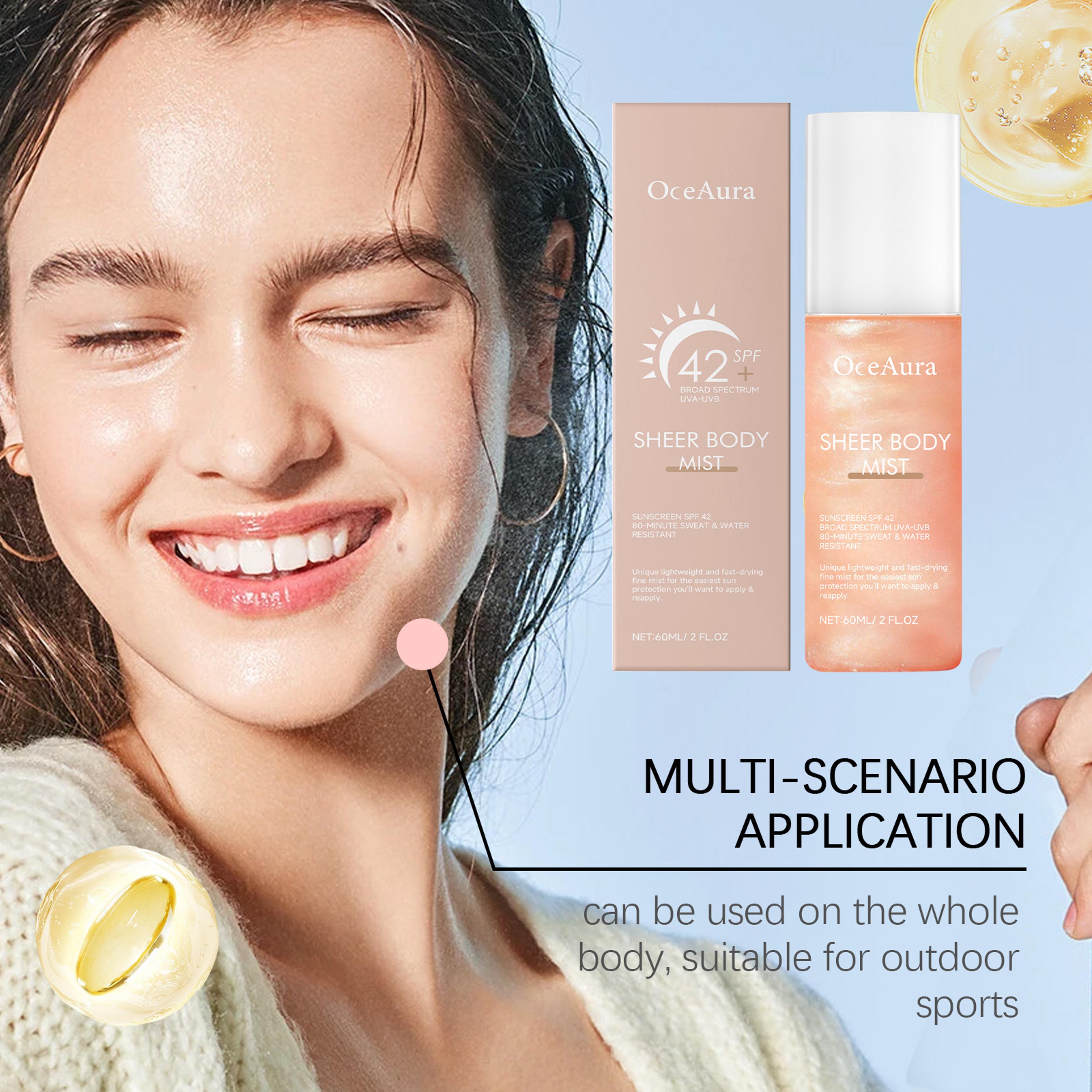Hydrating Invisible Sunscreen Spray SPF Protection Mist For Face  Body 3
