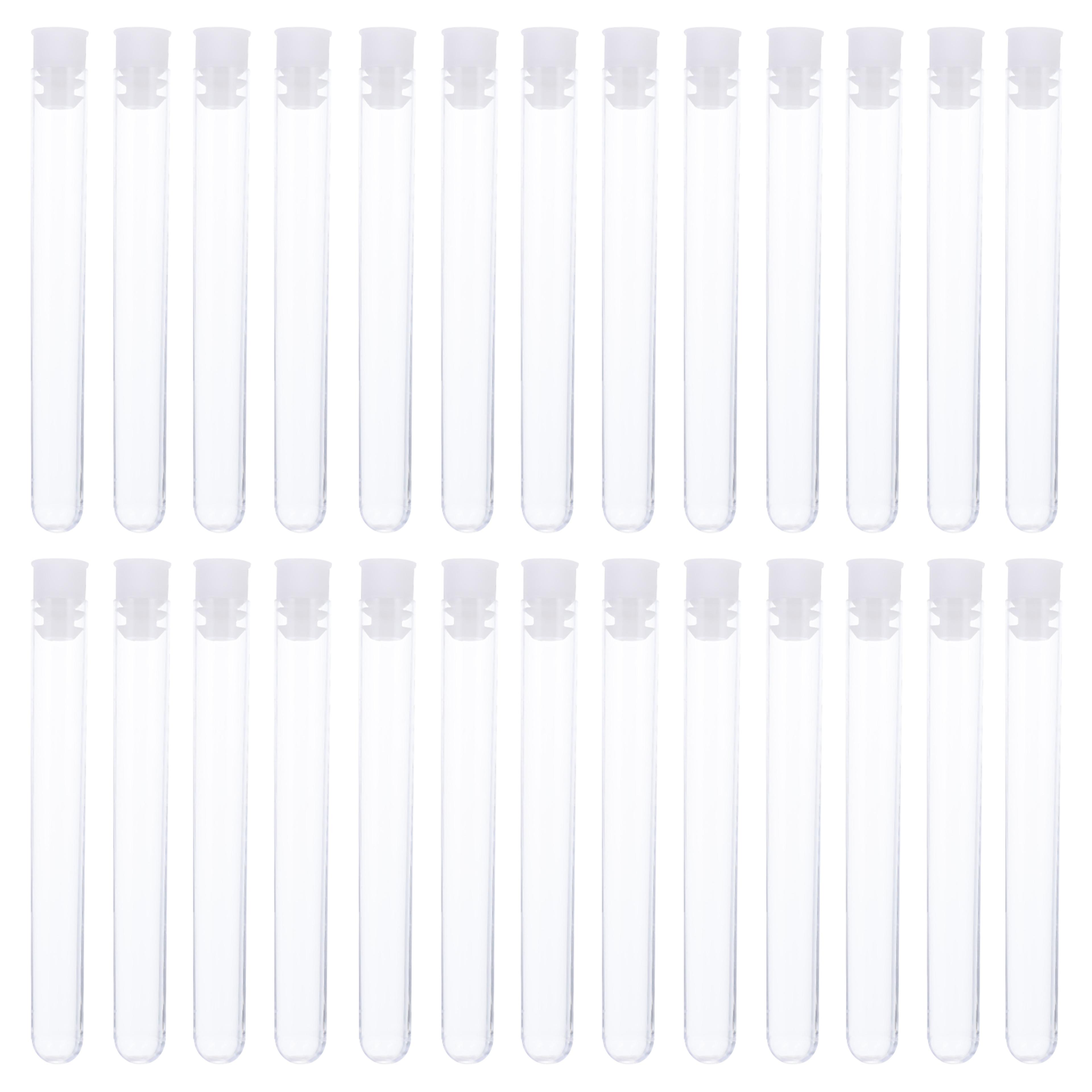 clear plastic test tubes with caps leakproof sample containers for lab crafts storage