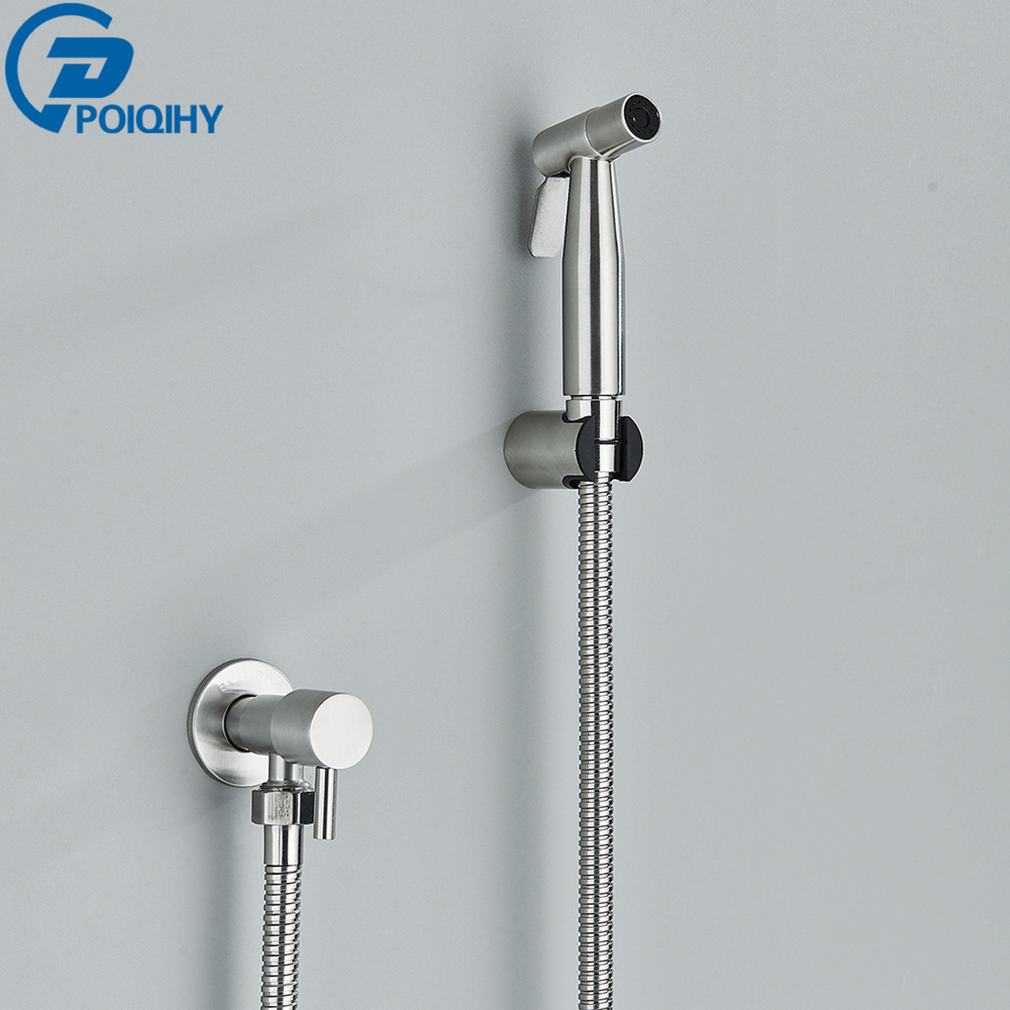 Luxury Gold Handheld Bidet Sprayer Stainless Steel Toilet Hygiene Shower 5