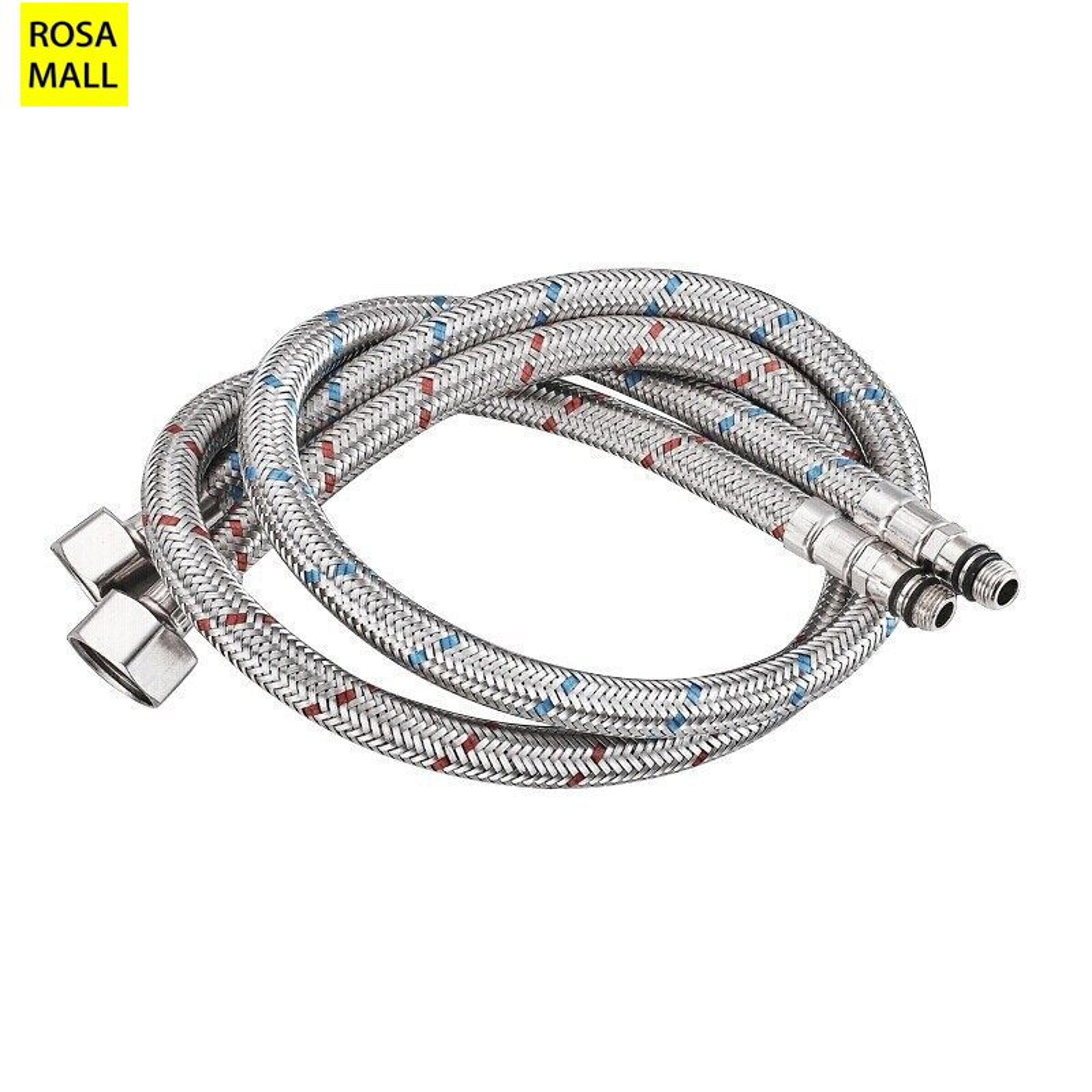 stainless steel flexible faucet hose hot cold water supply pipes