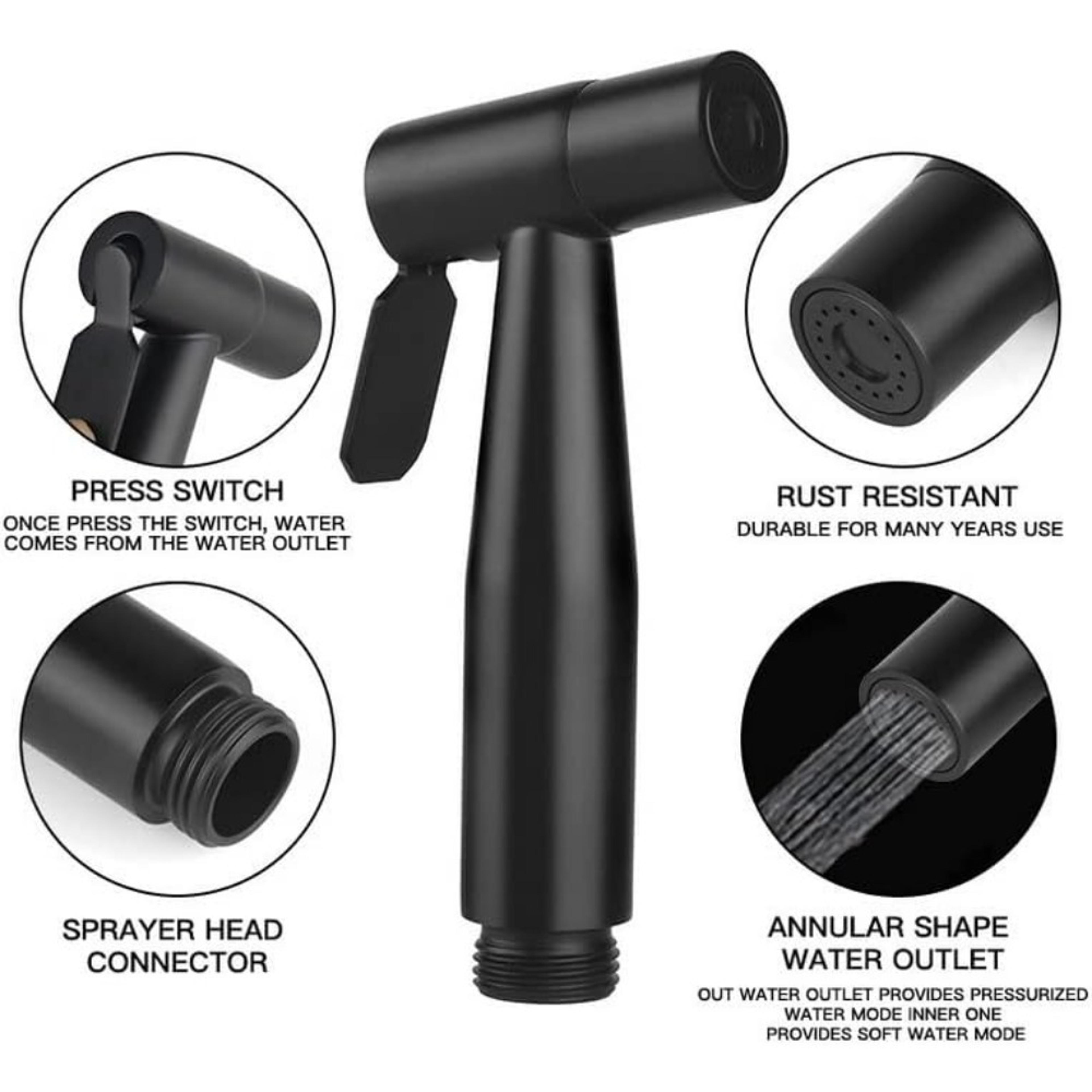 Premium Stainless Steel Handheld Bidet Sprayer For Hygienic Bathroom Cleaning 3